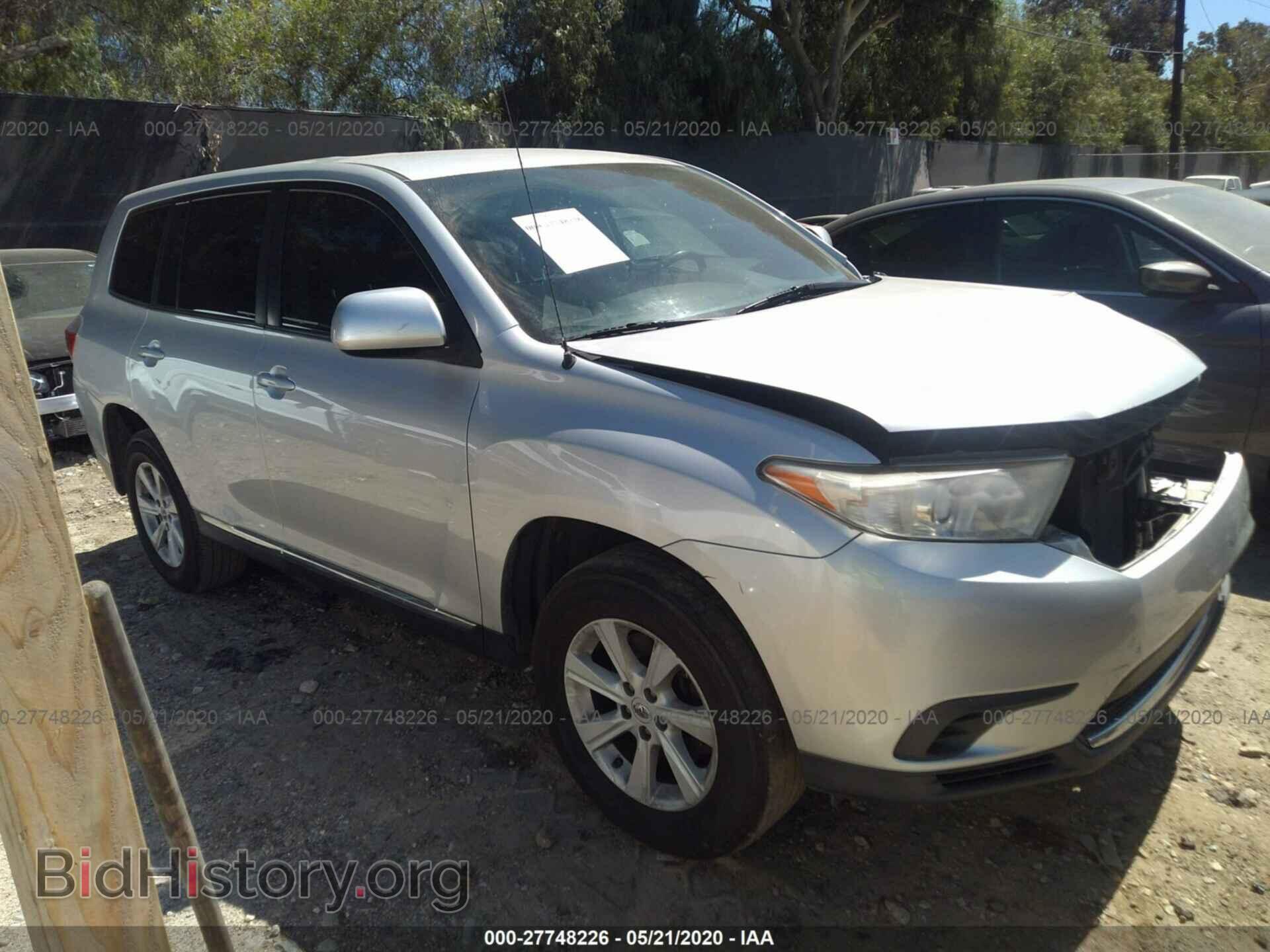 Photo 5TDZA3EH7CS026262 - TOYOTA HIGHLANDER 2012