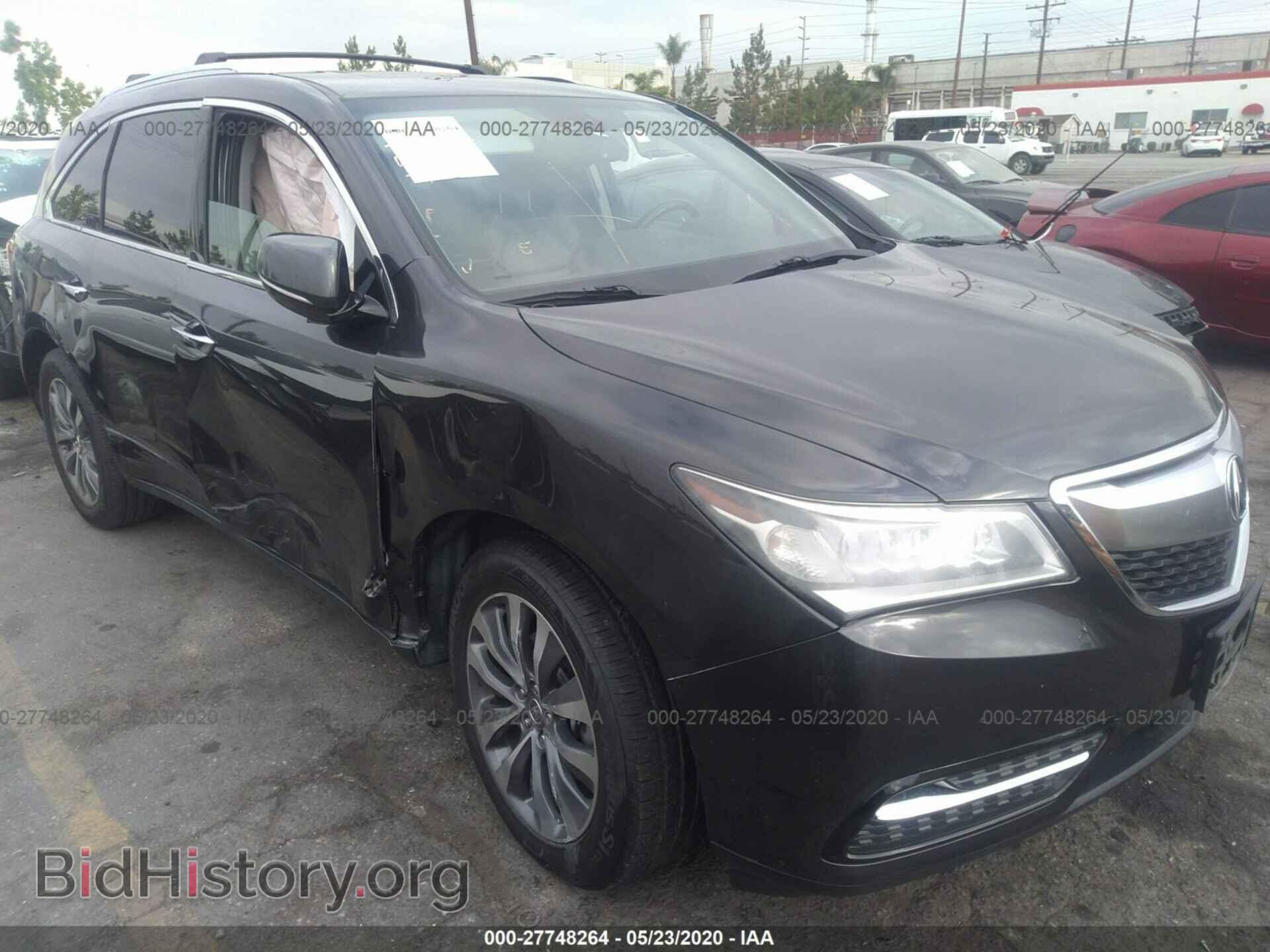 Фотография 5FRYD4H46EB017611 - ACURA MDX 2014
