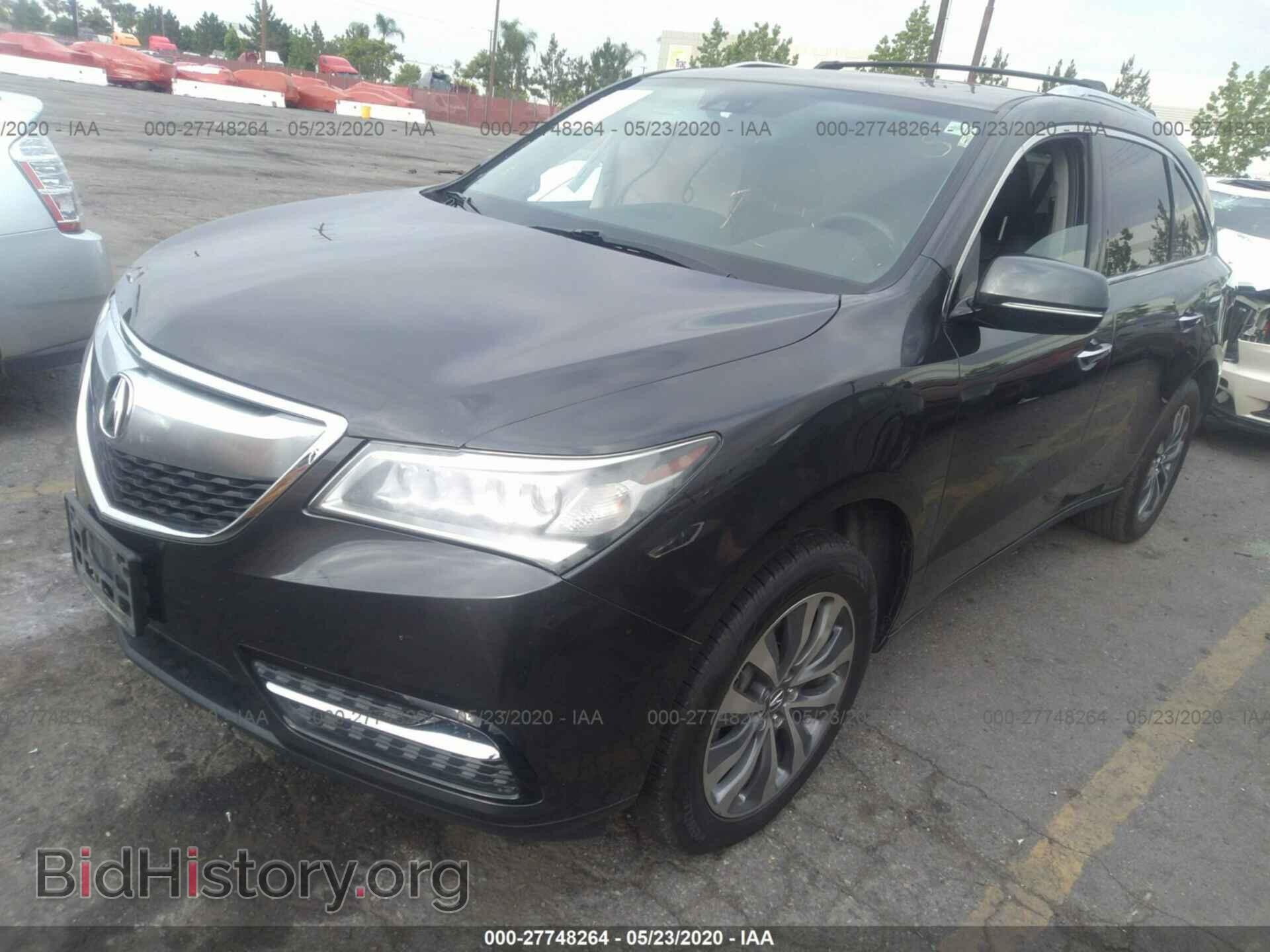 2014 ACURA MDX - VIN: 5FRYD4H46EB017611 - Фото 2