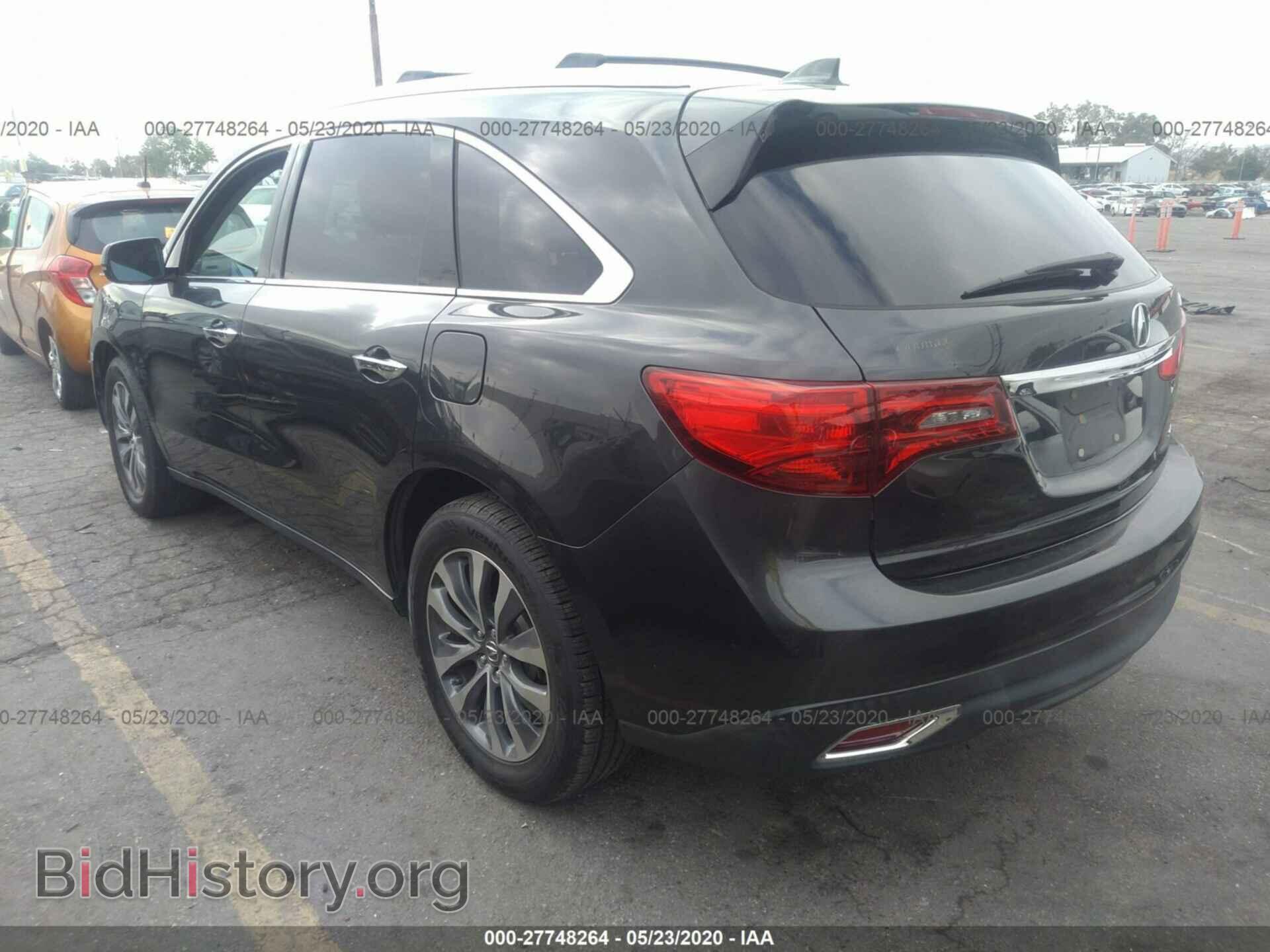 2014 ACURA MDX - VIN: 5FRYD4H46EB017611 - Фото 3