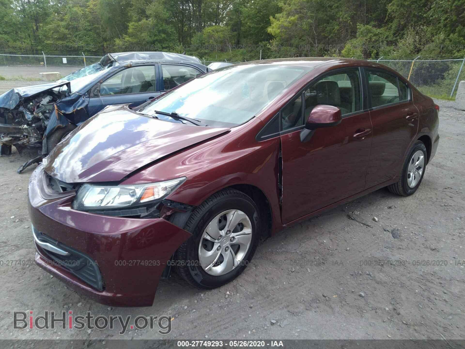 2013 HONDA CIVIC - VIN: 2HGFB2F51DH588092 - Фото 2