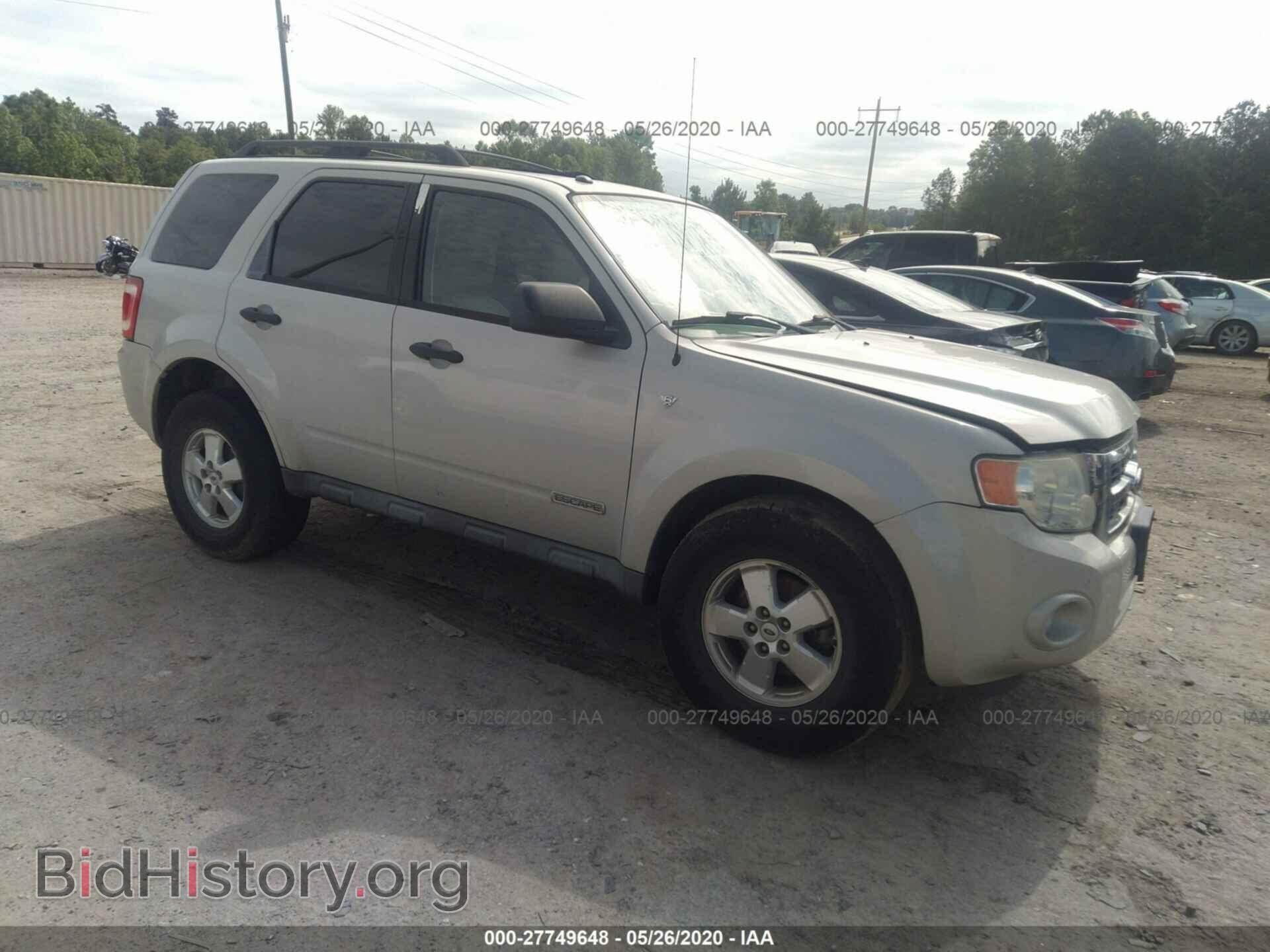 Photo 1FMCU03178KA06007 - FORD ESCAPE 2008