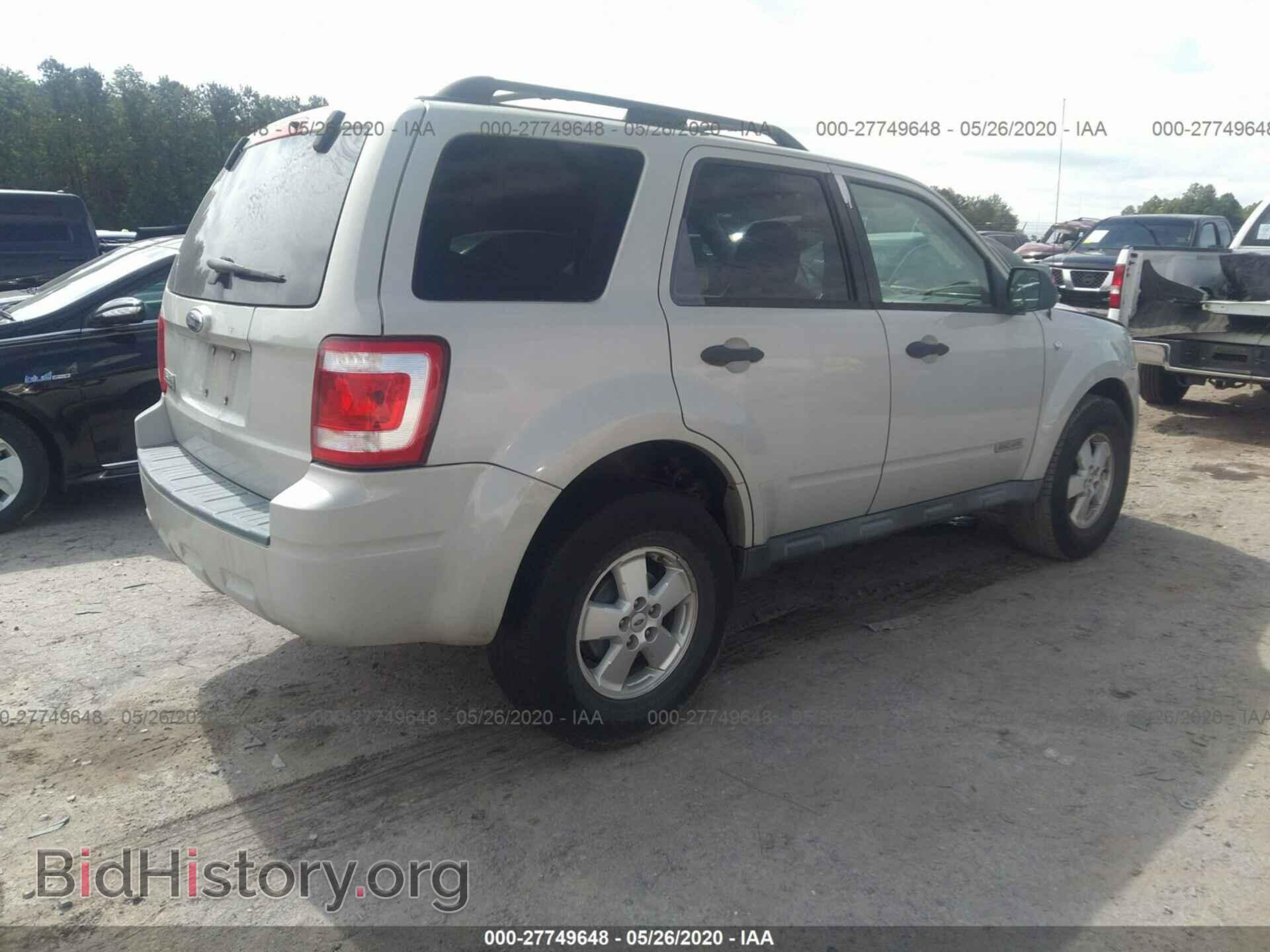 2008 FORD ESCAPE - VIN: 1FMCU03178KA06007 - Фото 4