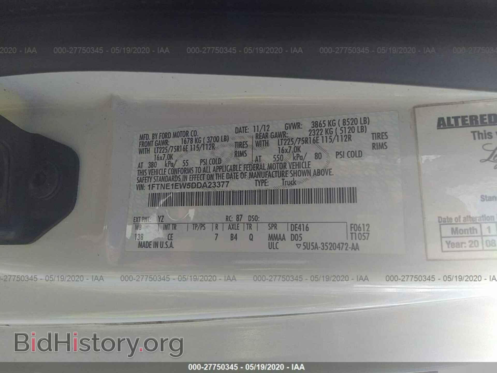2013 FORD ECONOLINE - VIN: 1FTNE1EW5DDA23377 - Photo 9