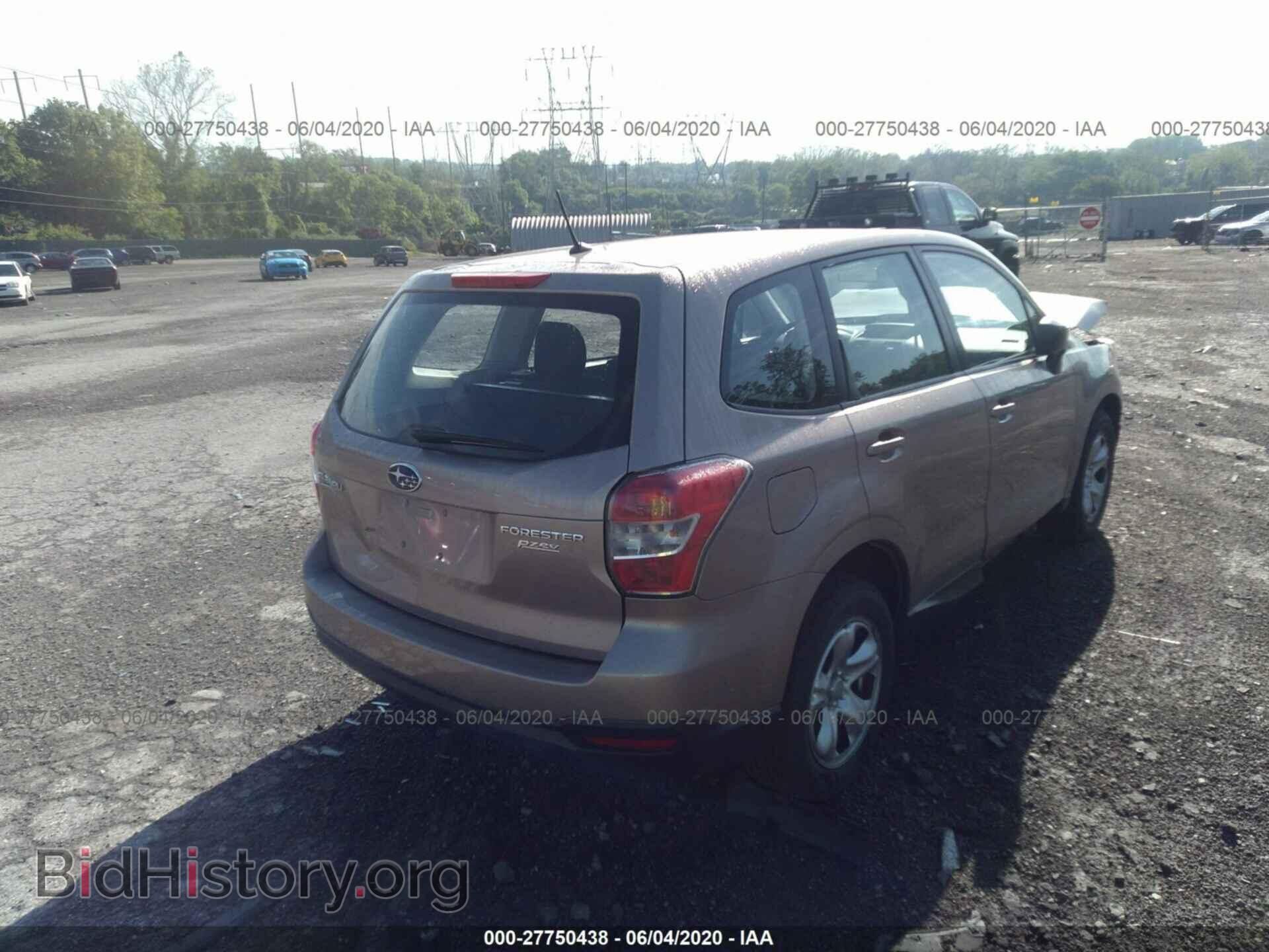 2014 SUBARU FORESTER - VIN: JF2SJAAC6EH558059 - Фото 4