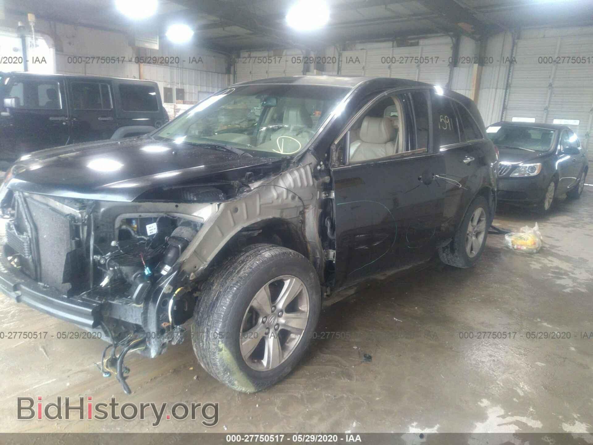 2011 Acura MDX - VIN: 2HNYD2H64BH521047 - Фото 2