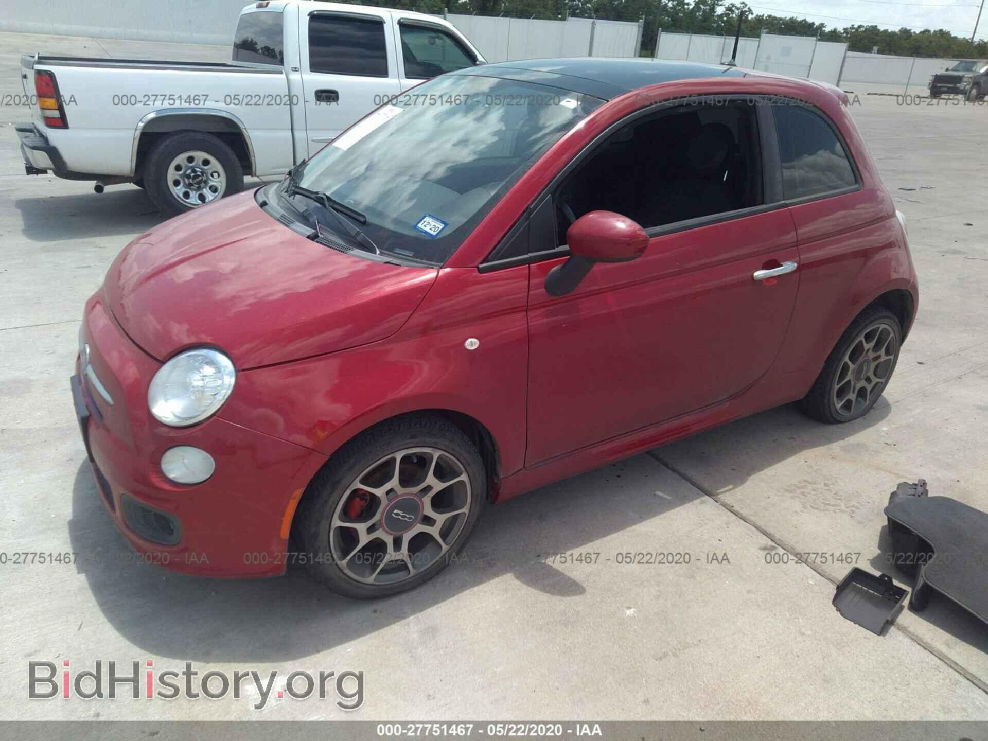 2012 FIAT 500 - VIN: 3C3CFFBR2CT110280 - Фото 2