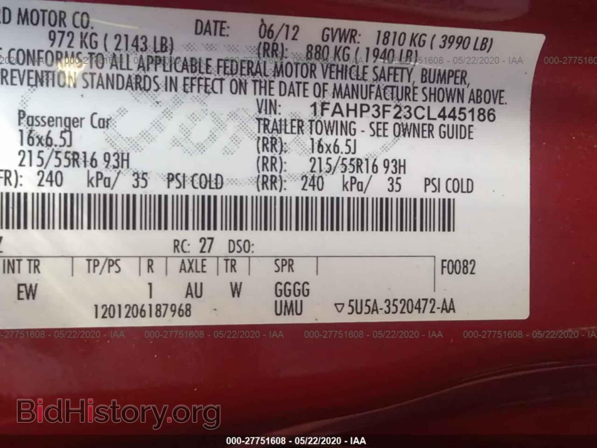 2012 FORD FOCUS - VIN: 1FAHP3F23CL445186 - Photo 9