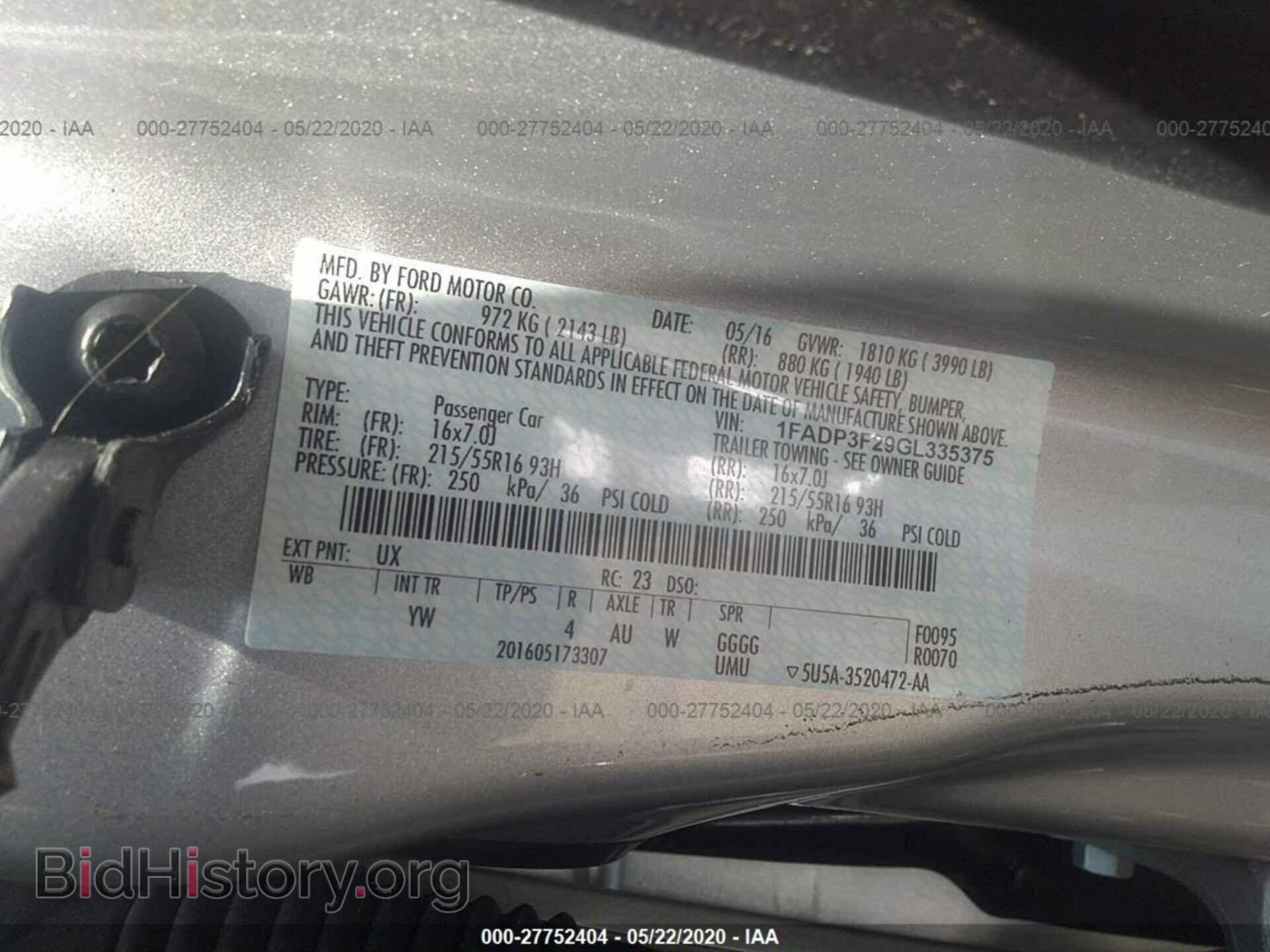 2016 FORD FOCUS - VIN: 1FADP3F29GL335375 - Photo 9