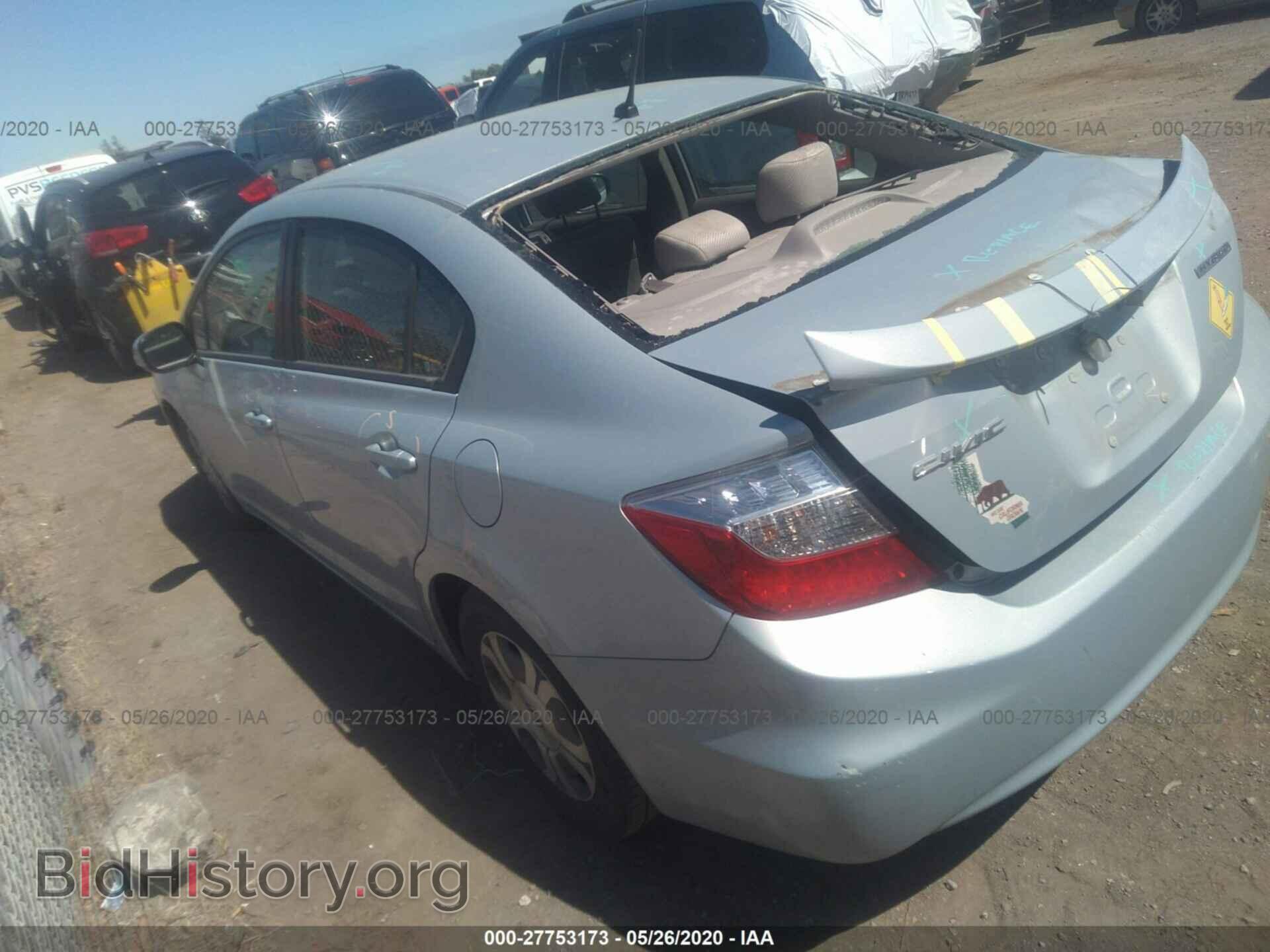 2012 HONDA CIVIC - VIN: JHMFB4F23CS002000 - Фото 3