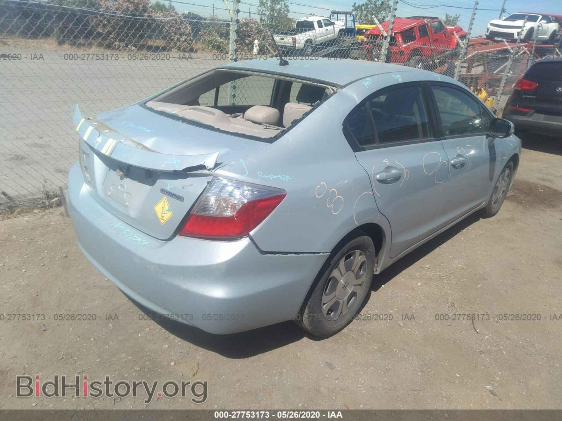 2012 HONDA CIVIC - VIN: JHMFB4F23CS002000 - Фото 4