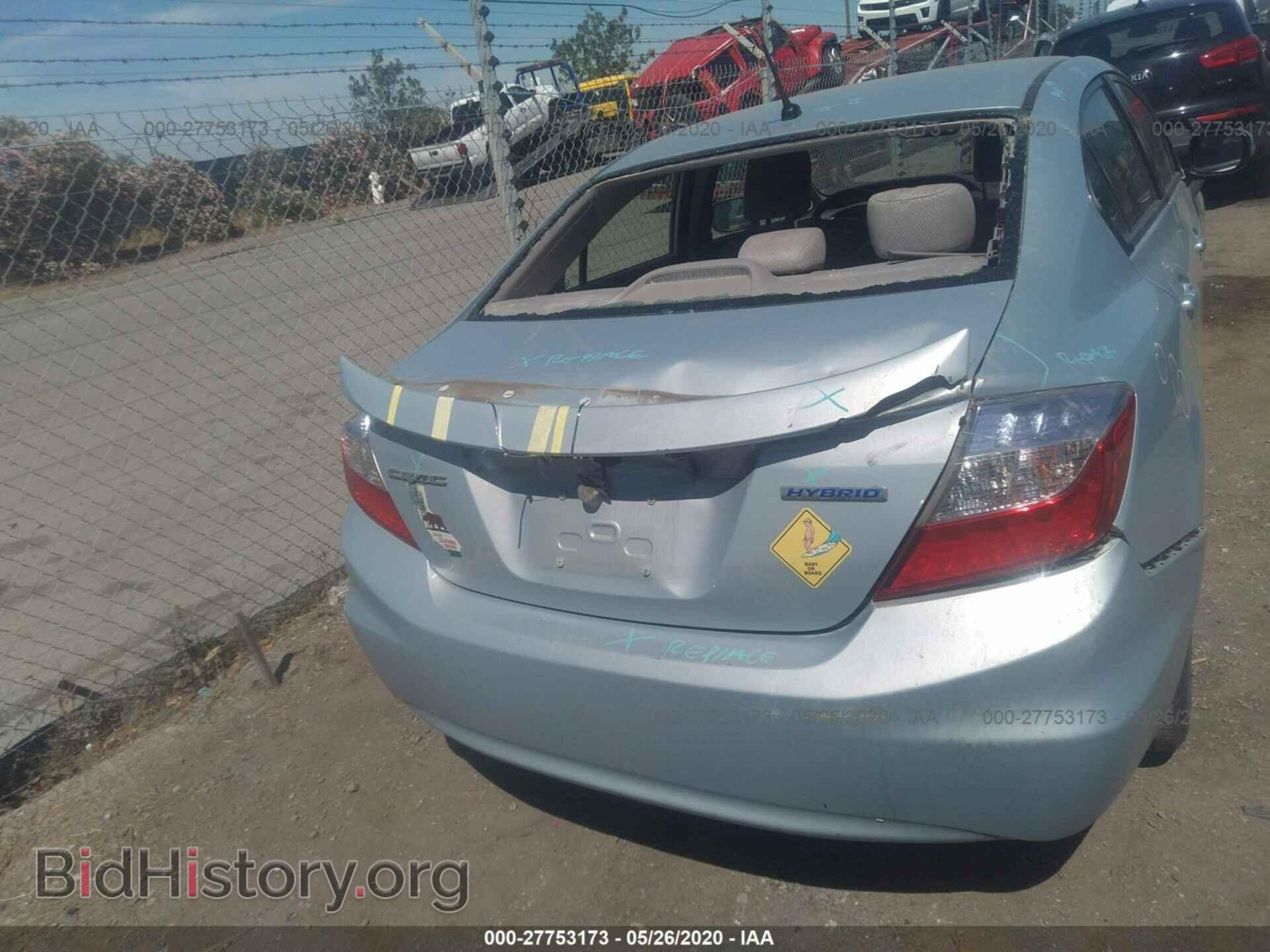 2012 HONDA CIVIC - VIN: JHMFB4F23CS002000 - Фото 6