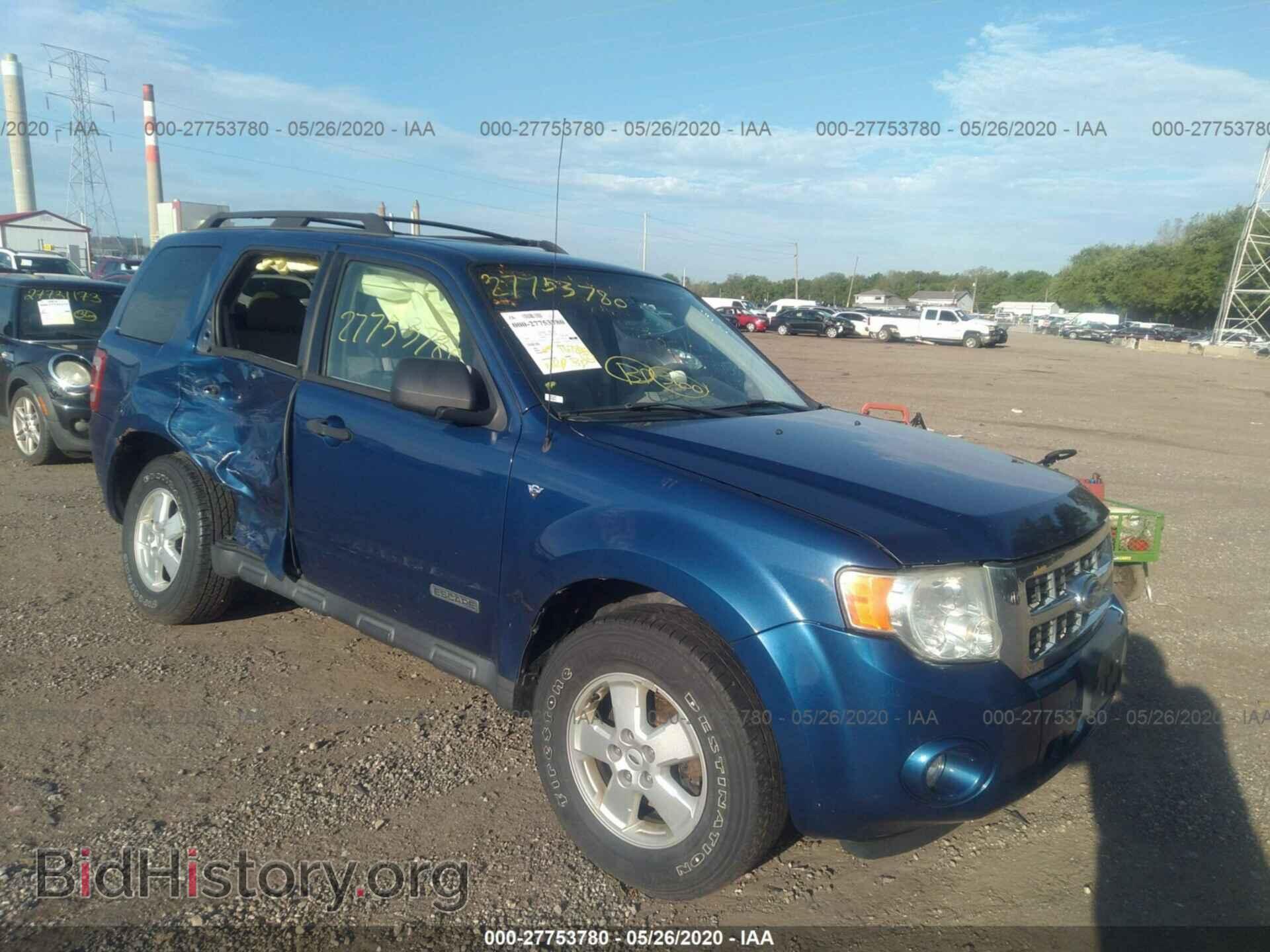 Photo 1FMCU03138KB48161 - FORD ESCAPE 2008