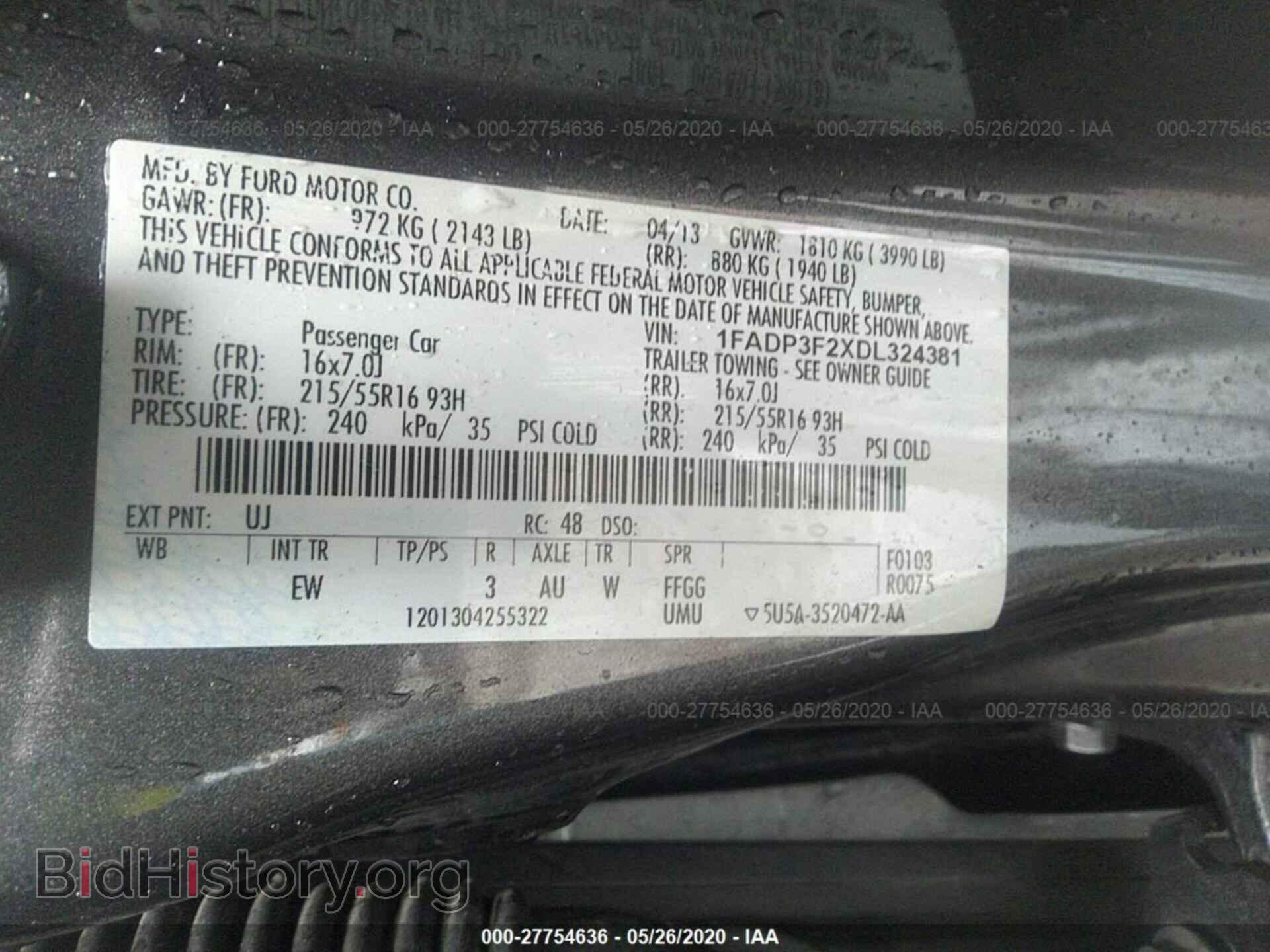 2013 FORD FOCUS - VIN: 1FADP3F2XDL324381 - Photo 9