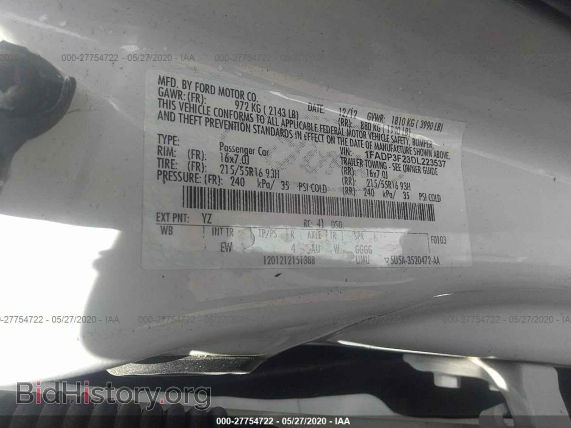 2013 FORD FOCUS - VIN: 1FADP3F23DL223537 - Photo 9