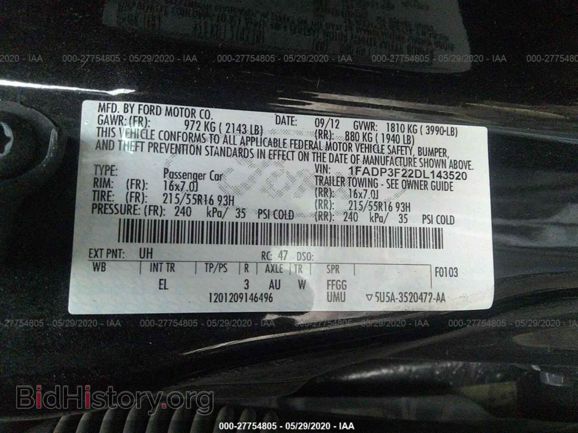 2013 FORD FOCUS - VIN: 1FADP3F22DL143520 - Photo 9