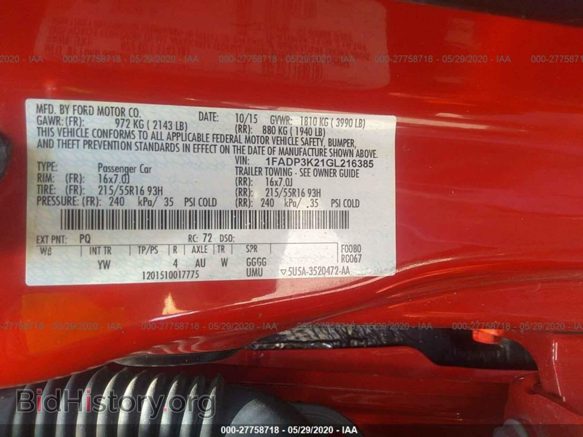 2016 FORD FOCUS - VIN: 1FADP3K21GL216385 - Photo 9