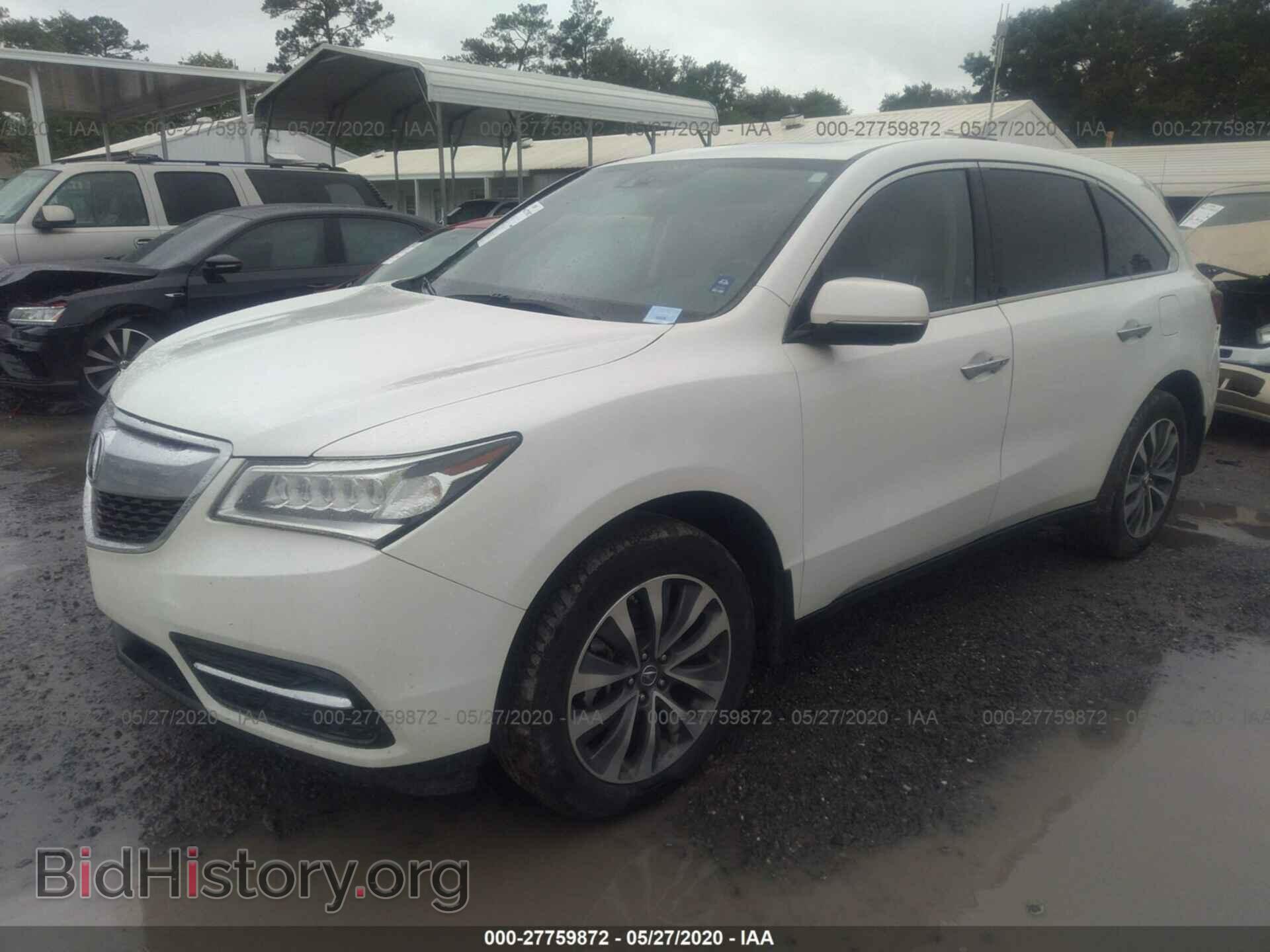 2015 ACURA MDX - VIN: 5FRYD3H49FB013502 - Фото 2