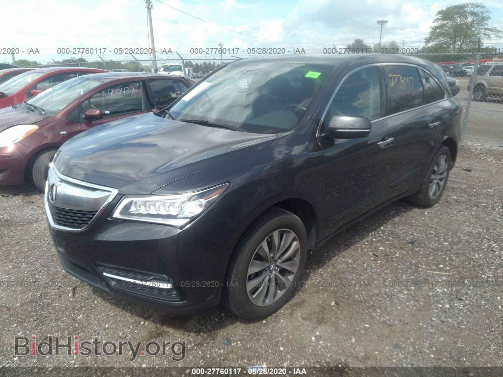 2014 ACURA MDX - VIN: 5FRYD4H43EB027982 - Фото 2