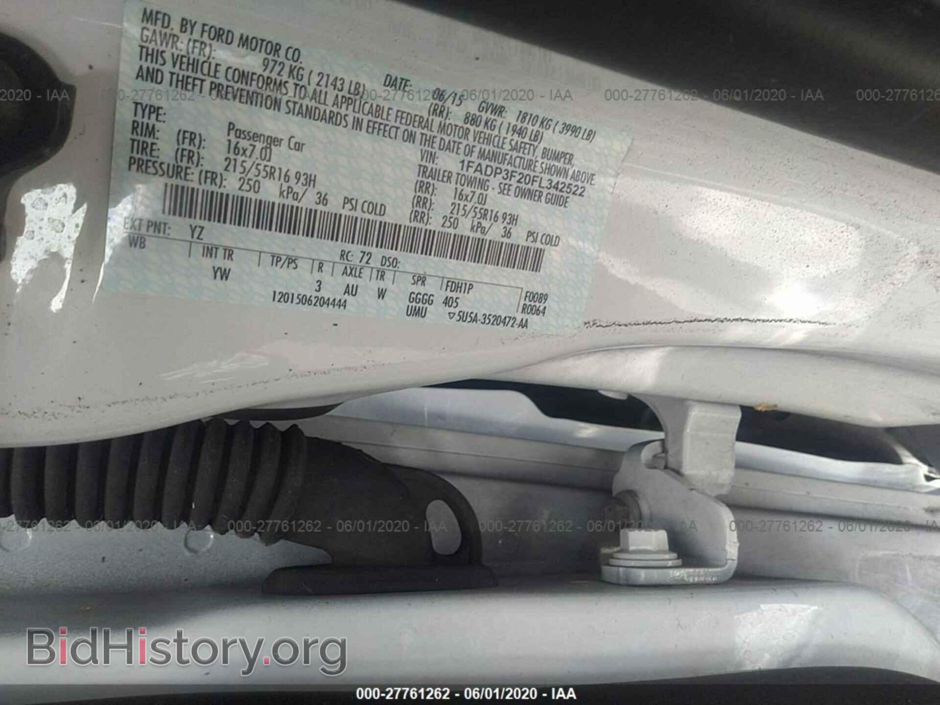 2015 FORD FOCUS - VIN: 1FADP3F20FL342522 - Фото 9