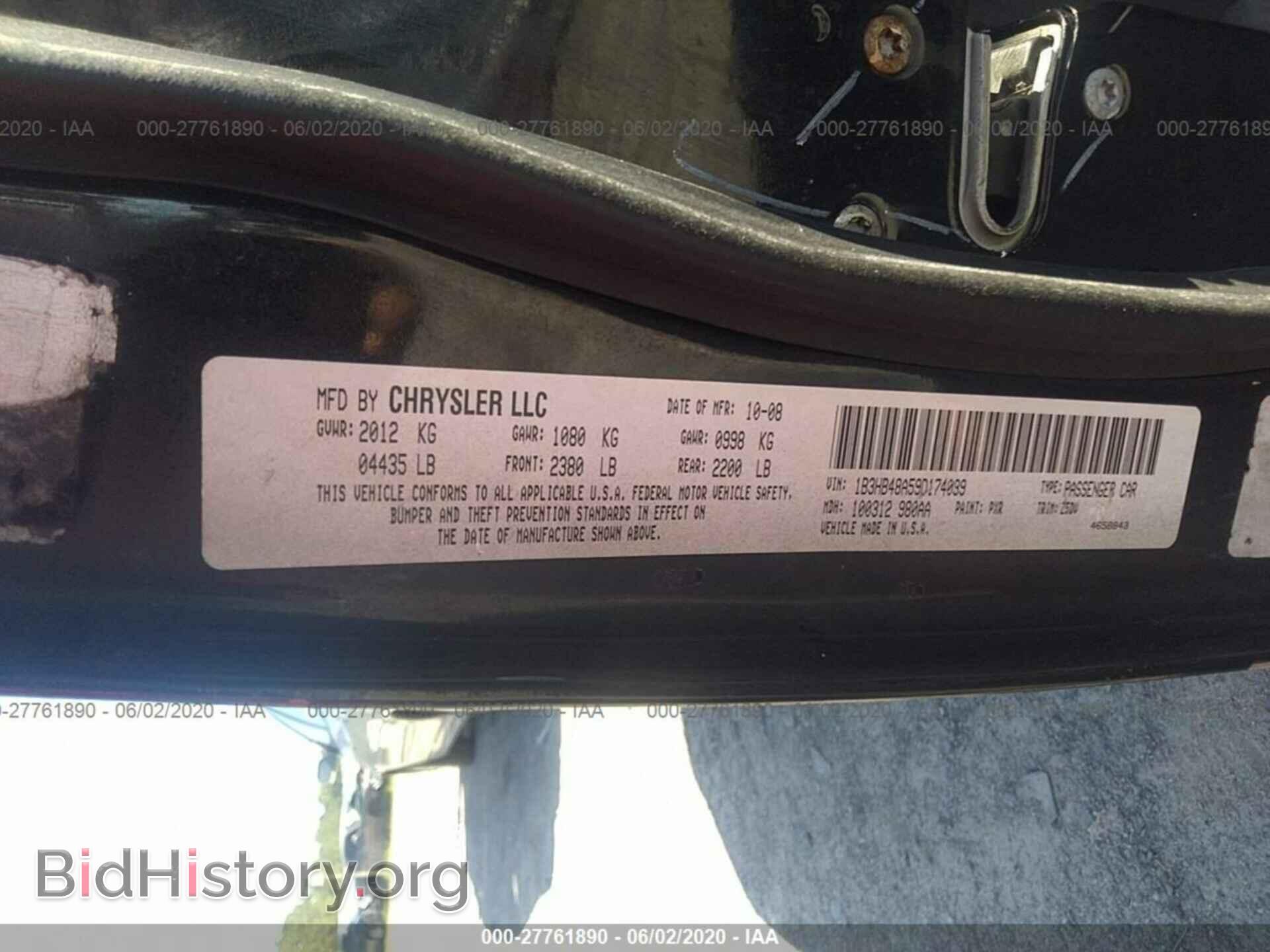 2009 DODGE CALIBER - VIN: 1B3HB48A59D174039 - Photo 9