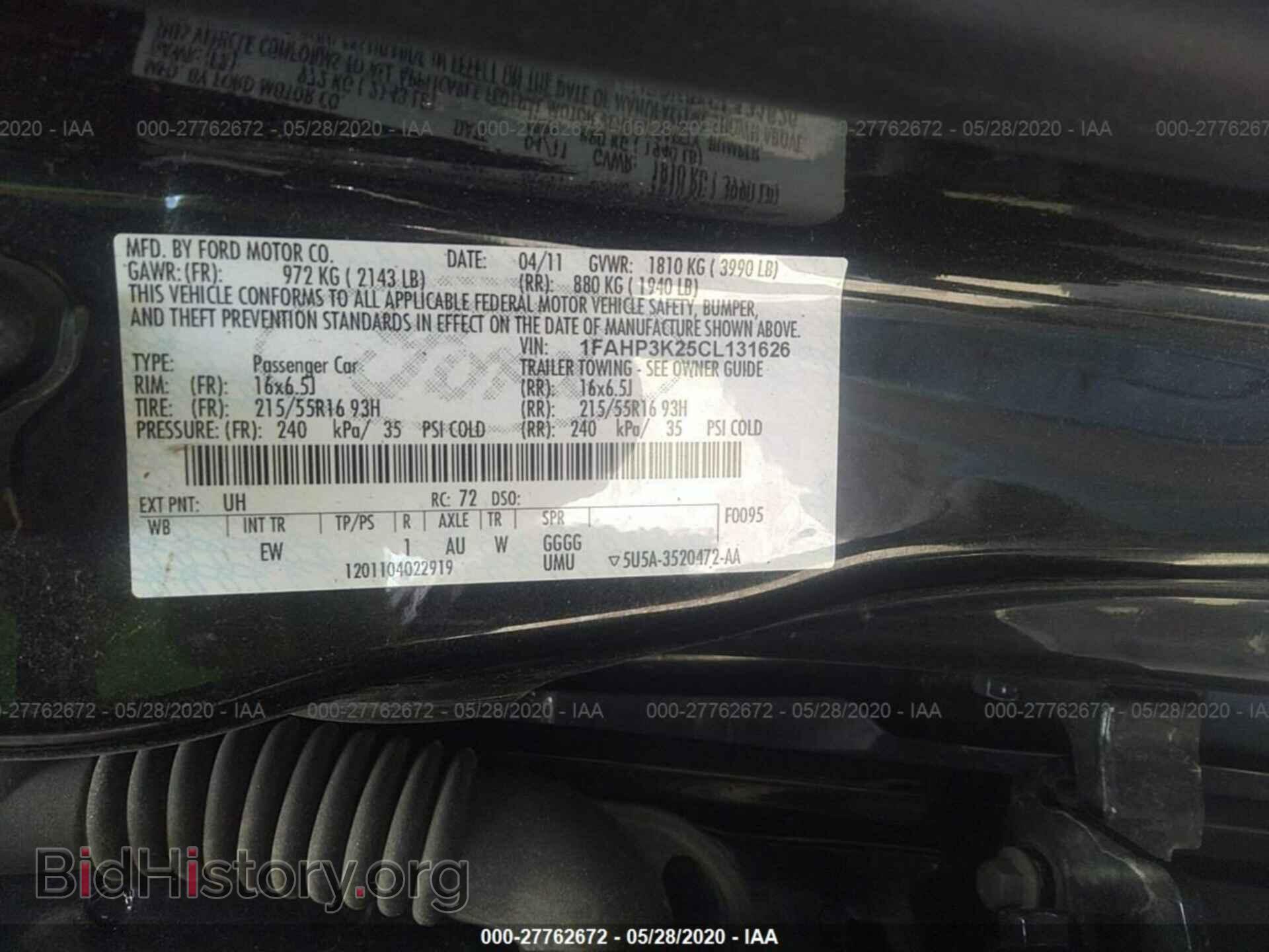 2012 FORD FOCUS - VIN: 1FAHP3K25CL131626 - Photo 9