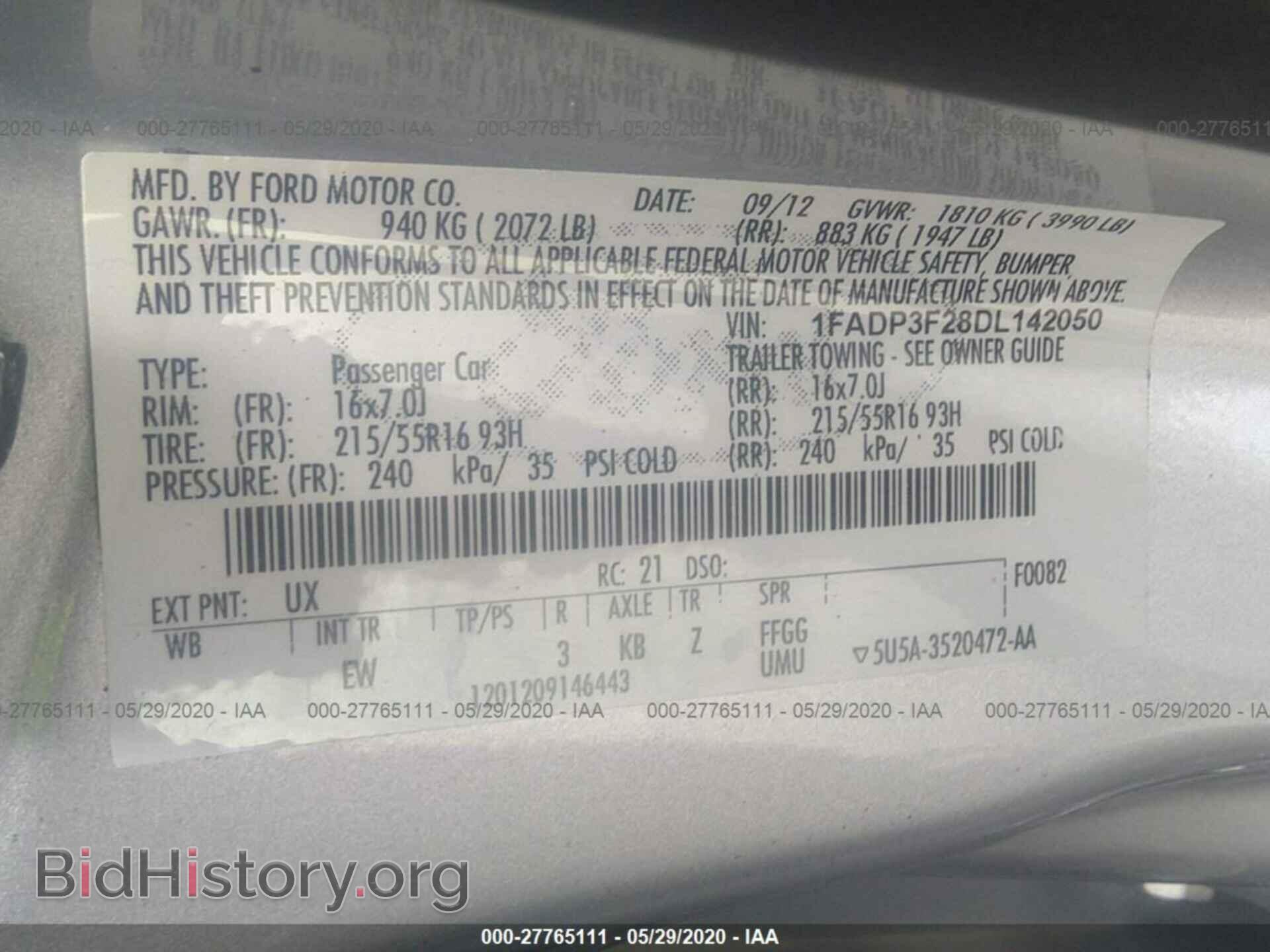 2013 FORD FOCUS - VIN: 1FADP3F28DL142050 - Photo 9