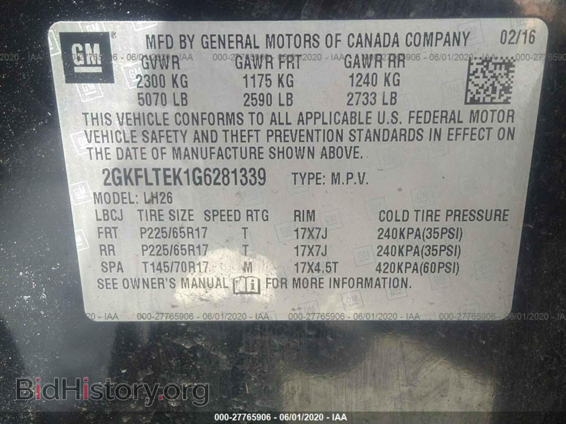 2016 GMC TERRAIN - VIN: 2GKFLTEK1G6281339 - Фото 9