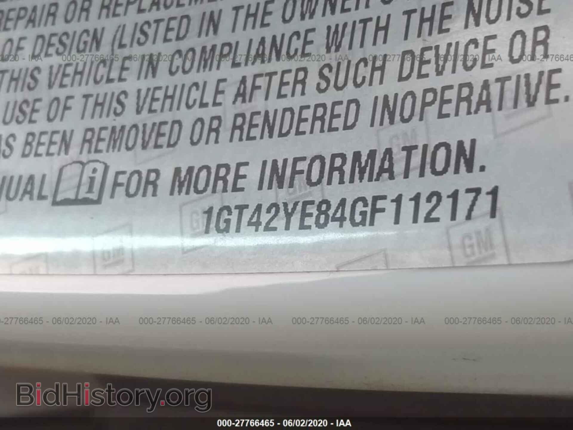2016 GMC SIERRA - VIN: 1GT42YE84GF112171 - Фото 9