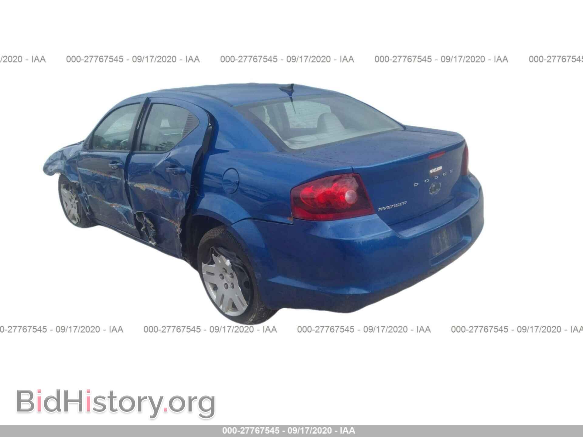 2014 DODGE AVENGER - VIN: 1C3CDZAB0EN127156 - Фото 3