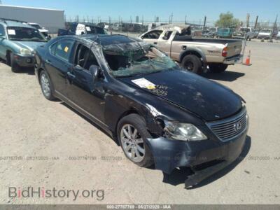 2007 Lexus LS 460, black — VIN JTHBL46F575034224, IAAI