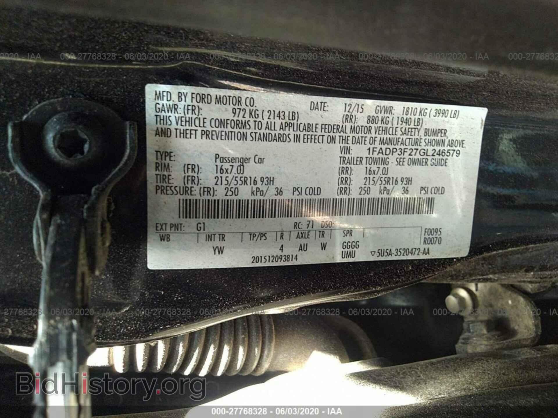 2016 FORD FOCUS - VIN: 1FADP3F27GL246579 - Photo 9