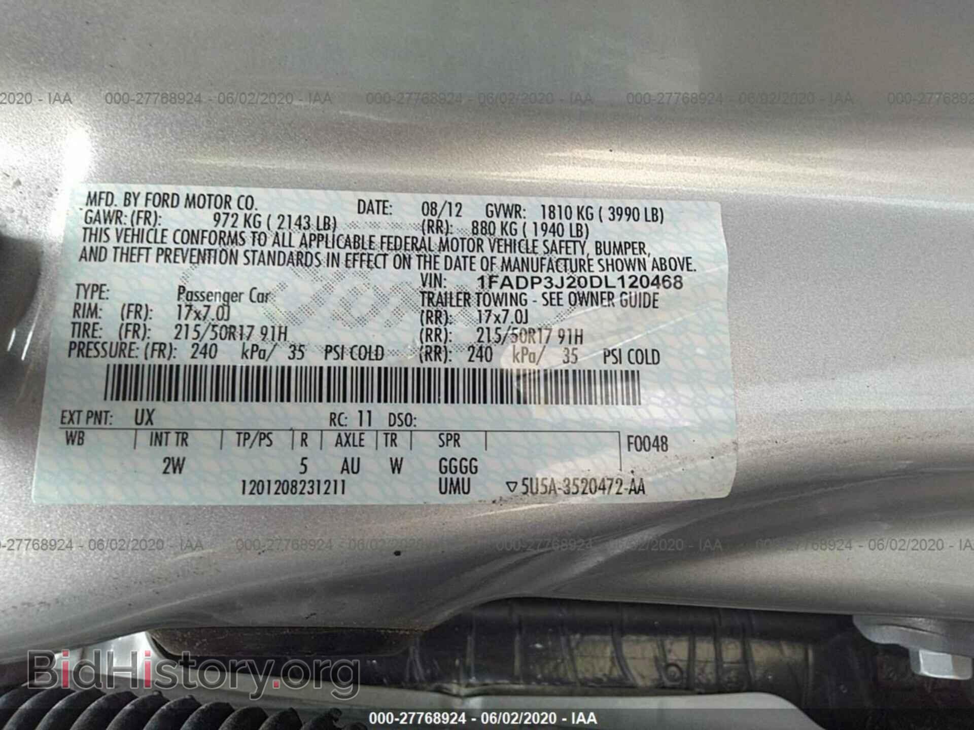 2013 FORD FOCUS - VIN: 1FADP3J20DL120468 - Photo 9