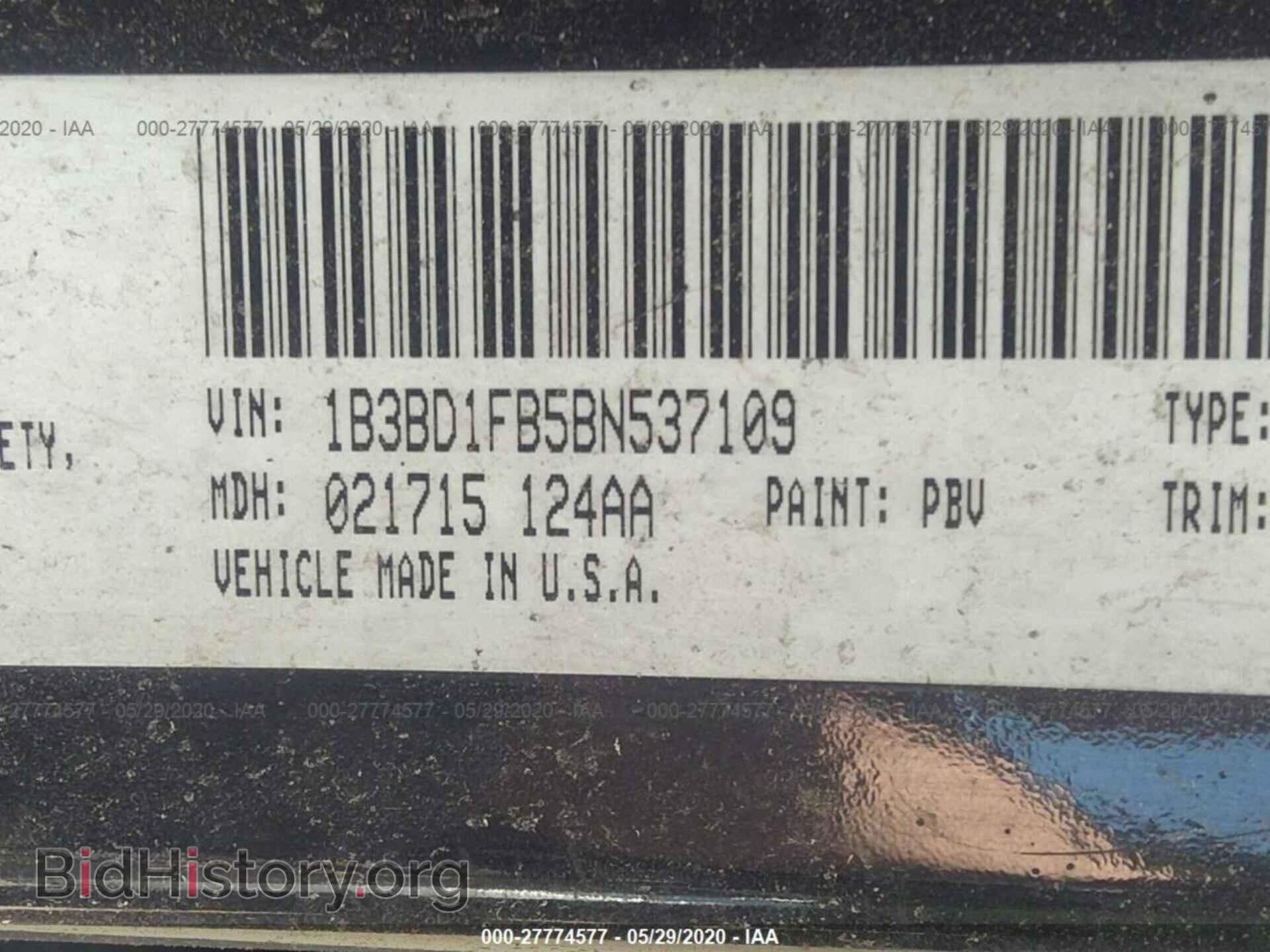 2011 DODGE AVENGER - VIN: 1B3BD1FB5BN537109 - Фото 9