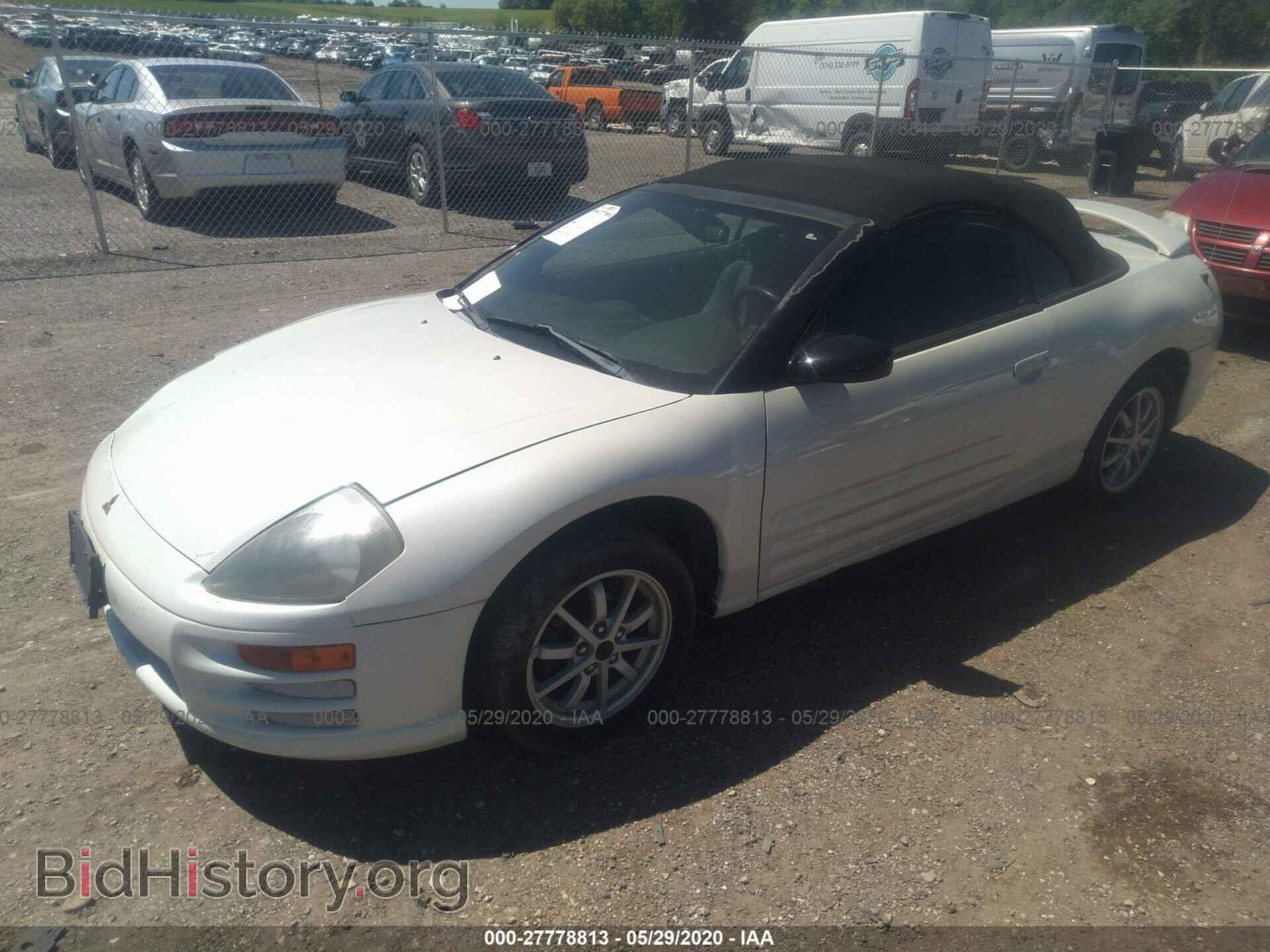 2001 MITSUBISHI ECLIPSE - VIN: 4A3AE35G61E006092 - Фото 2
