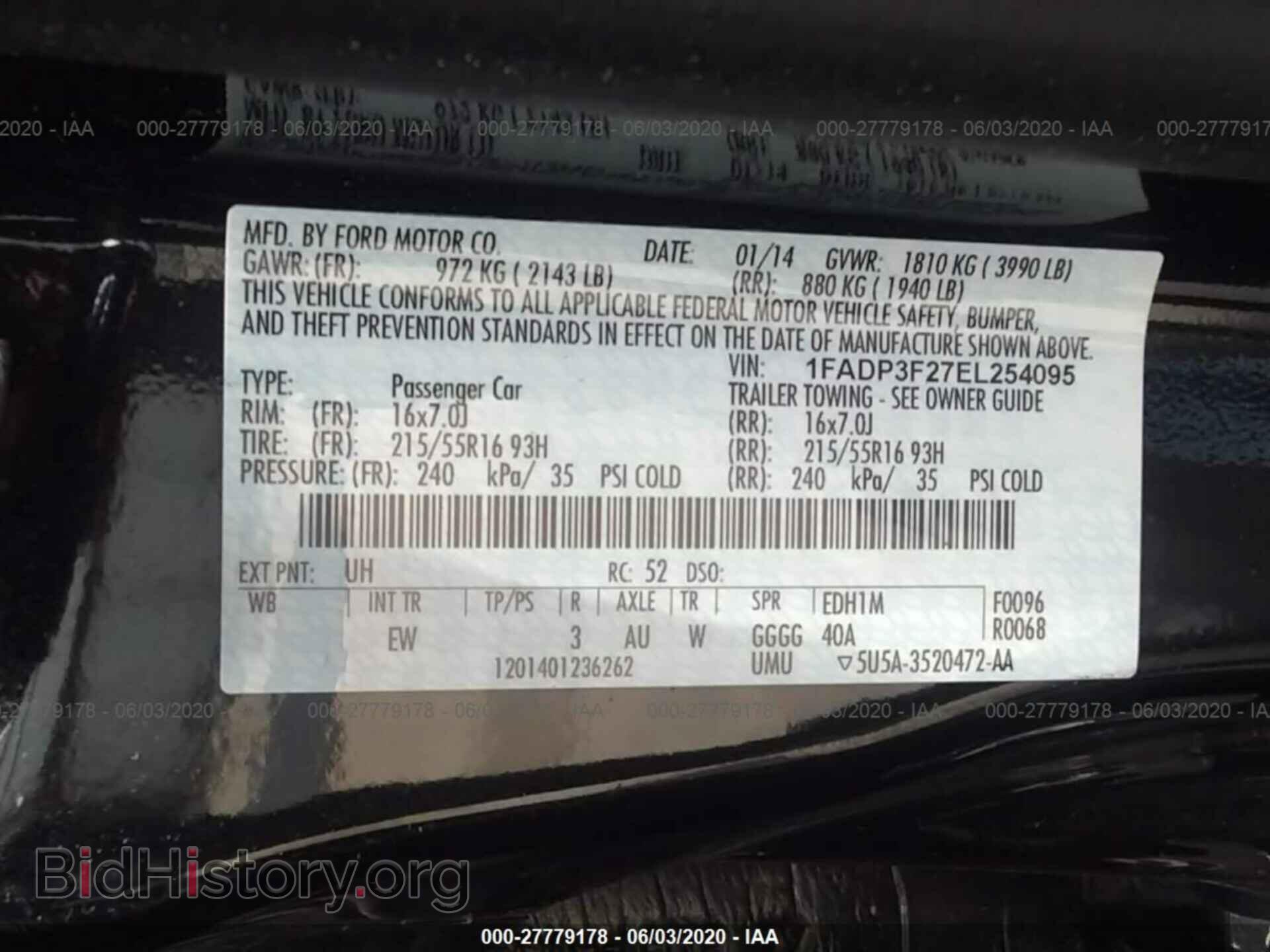 2014 FORD FOCUS - VIN: 1FADP3F27EL254095 - Photo 9