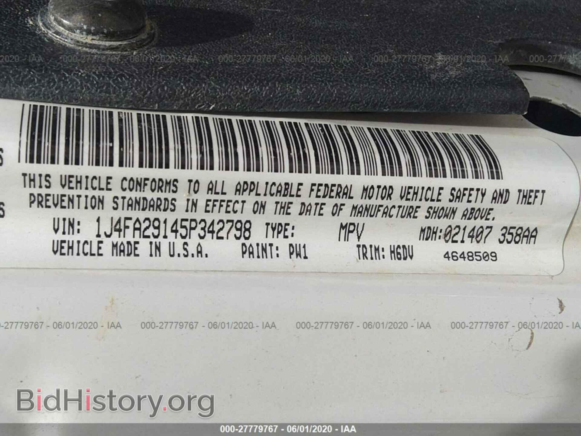 2005 JEEP WRANGLER - VIN: 1J4FA29145P342798 - Фото 9