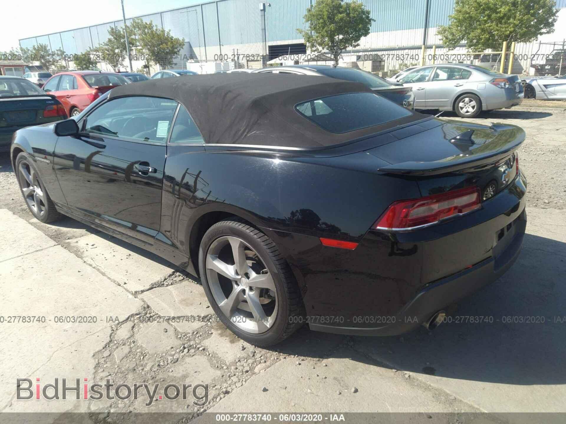 2014 CHEVROLET CAMARO - VIN: 2G1FB3D30E9212736 - Фото 3