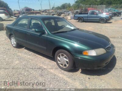 1998 Mazda 626 DX/LX, green — VIN 1YVGF22C3W5698514, IAAI