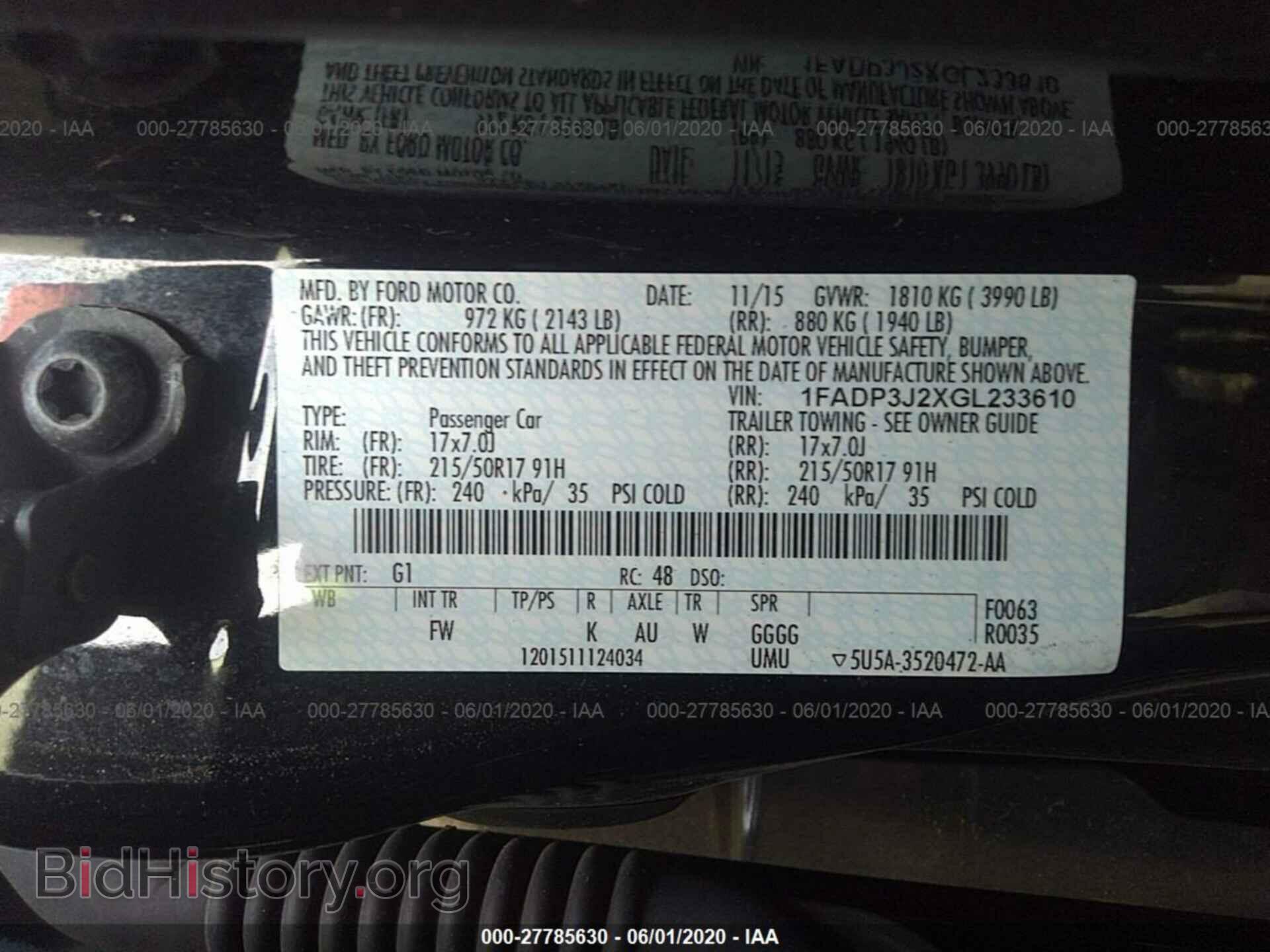 2016 FORD FOCUS - VIN: 1FADP3J2XGL233610 - Photo 9