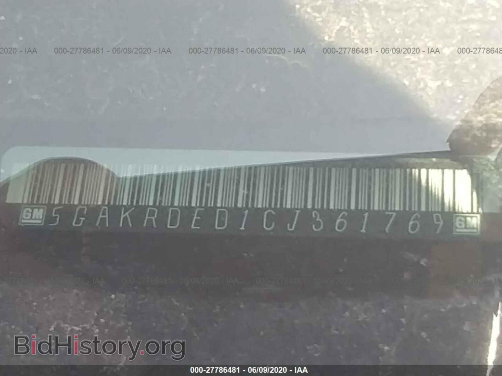 2012 BUICK ENCLAVE - VIN: 5GAKRDED1CJ361769 - Photo 9
