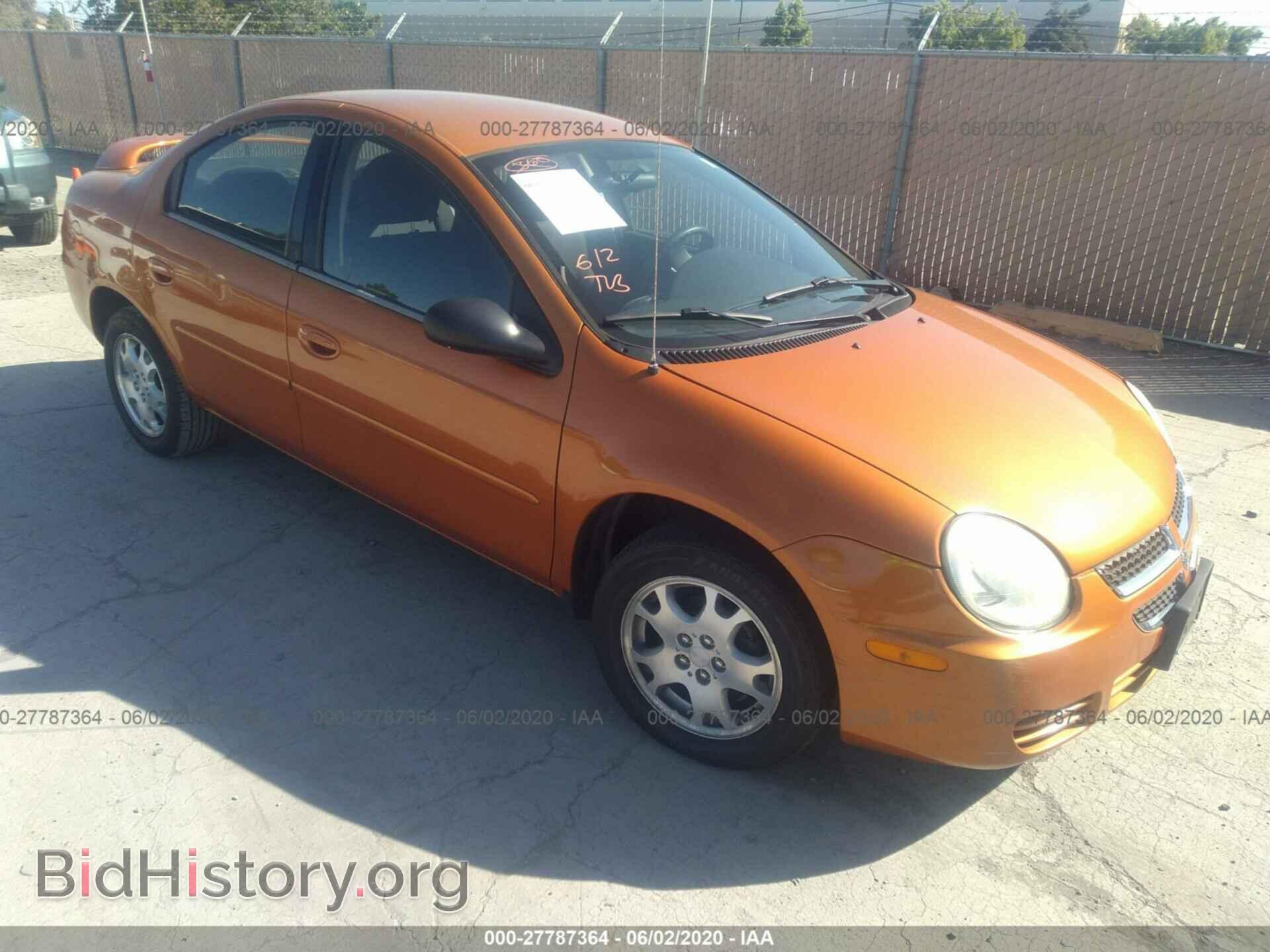 Фотография 1B3ES56C05D262911 - DODGE NEON 2005