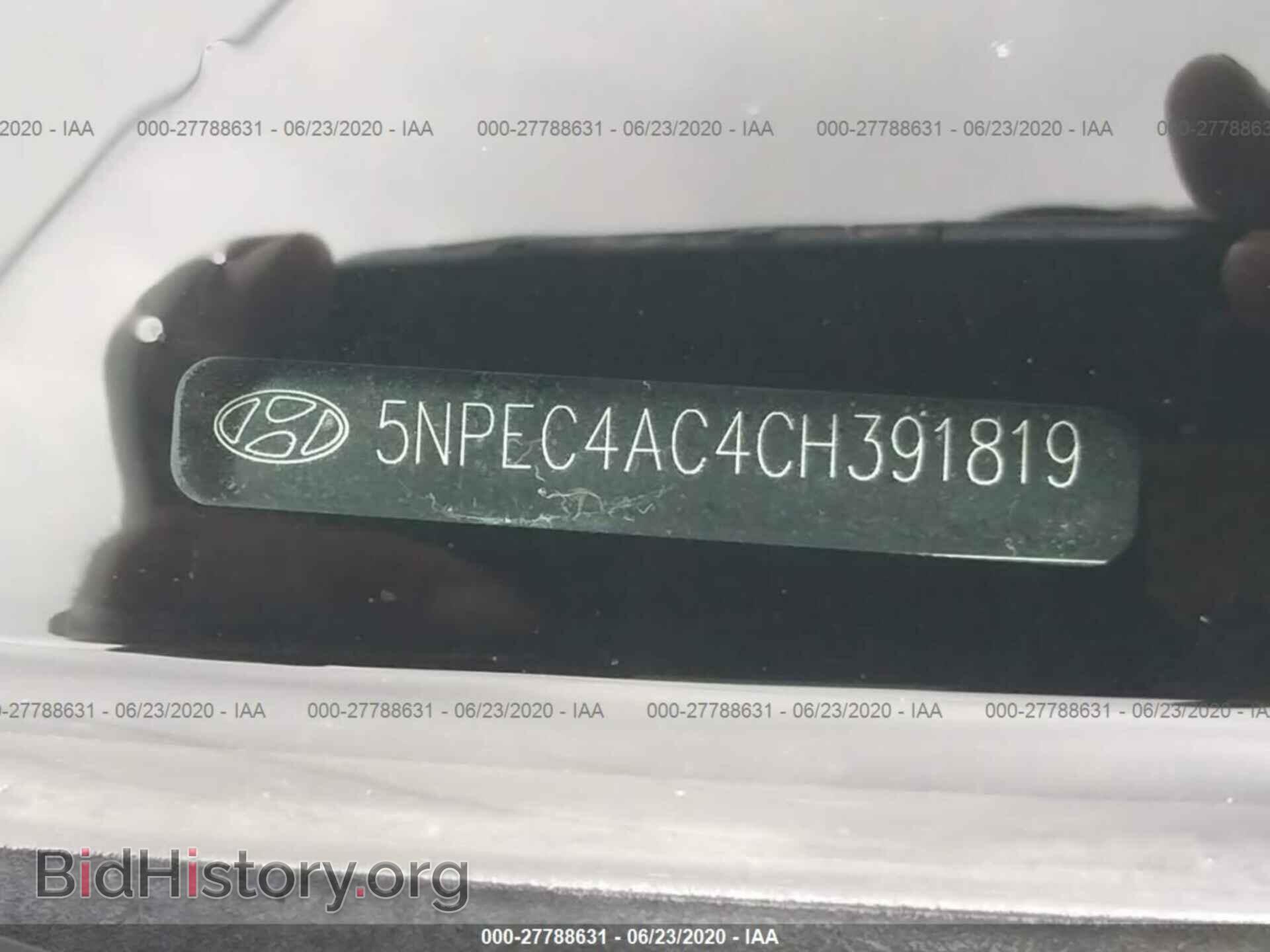 2012 HYUNDAI SONATA - VIN: 5NPEC4AC4CH391819 - Фото 9