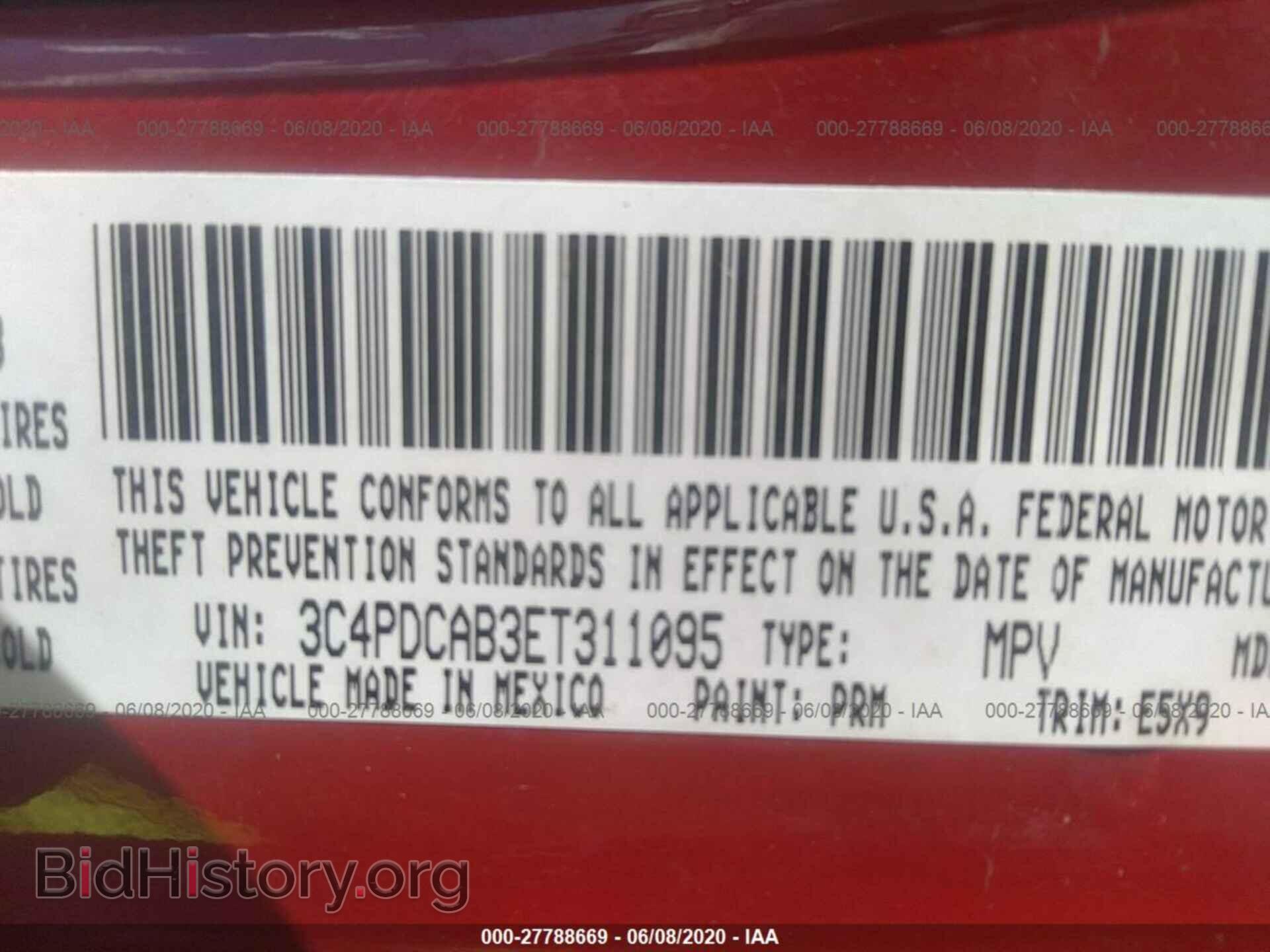 2014 DODGE JOURNEY - VIN: 3C4PDCAB3ET311095 - Фото 9