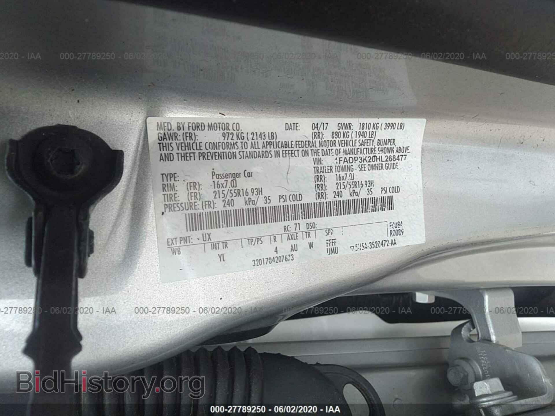 2017 FORD FOCUS - VIN: 1FADP3K20HL268477 - Photo 9