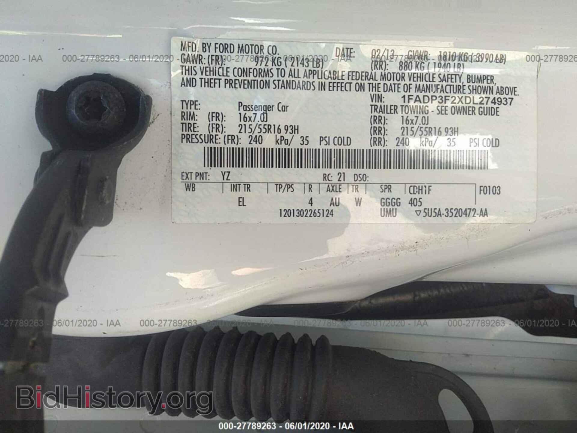 2013 FORD FOCUS - VIN: 1FADP3F2XDL274937 - Photo 9