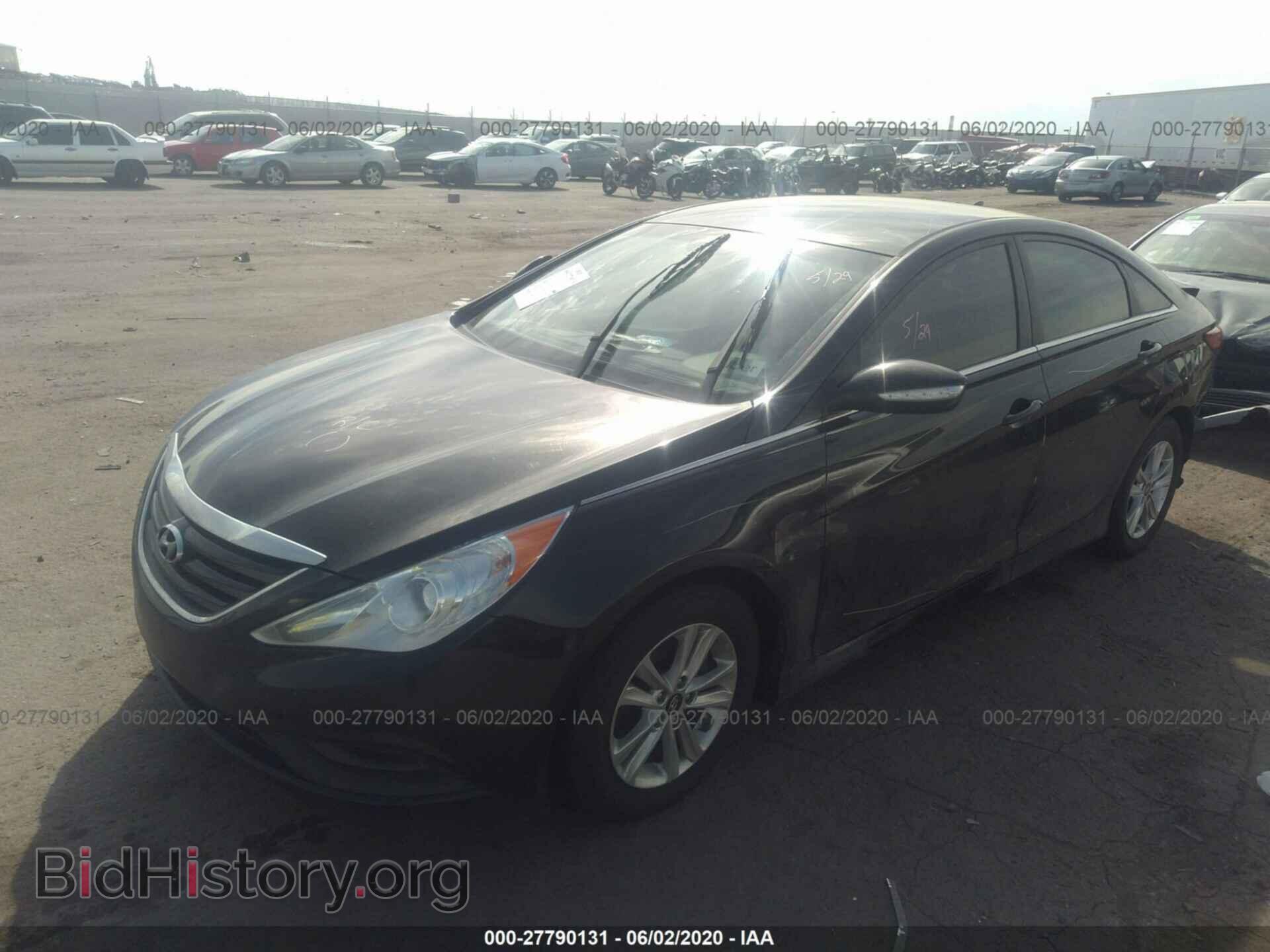 2014 HYUNDAI SONATA - VIN: 5NPEB4AC1EH827337 - Фото 2
