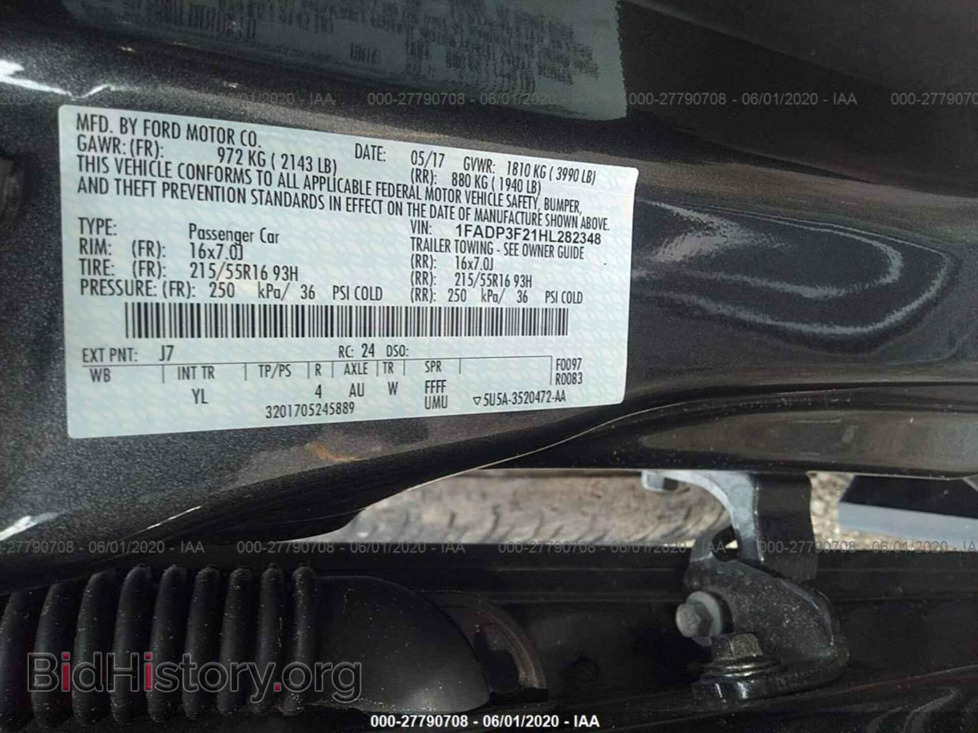 2017 FORD FOCUS - VIN: 1FADP3F21HL282348 - Photo 9