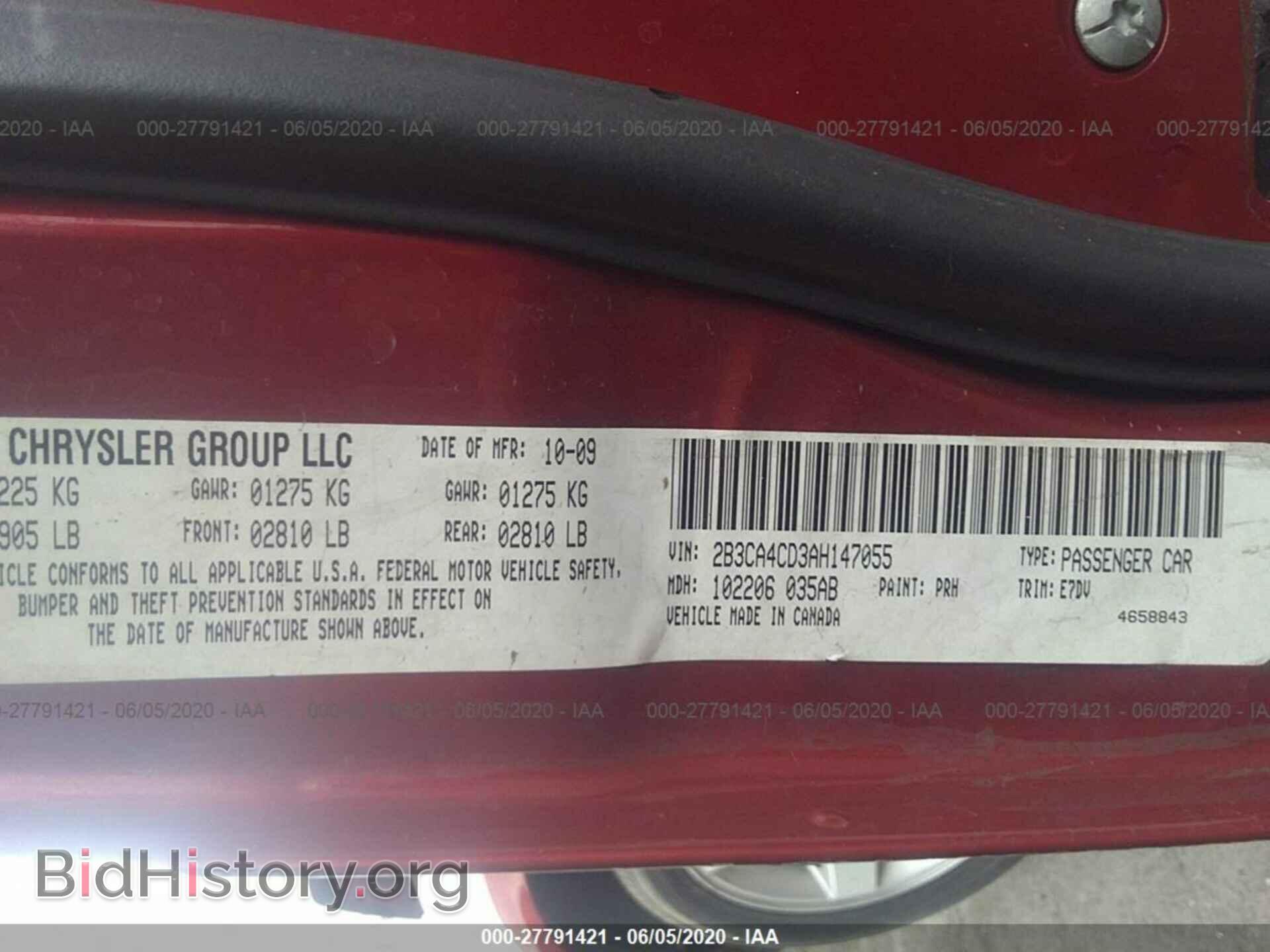 2010 DODGE CHARGER - VIN: 2B3CA4CD3AH147055 - Photo 9