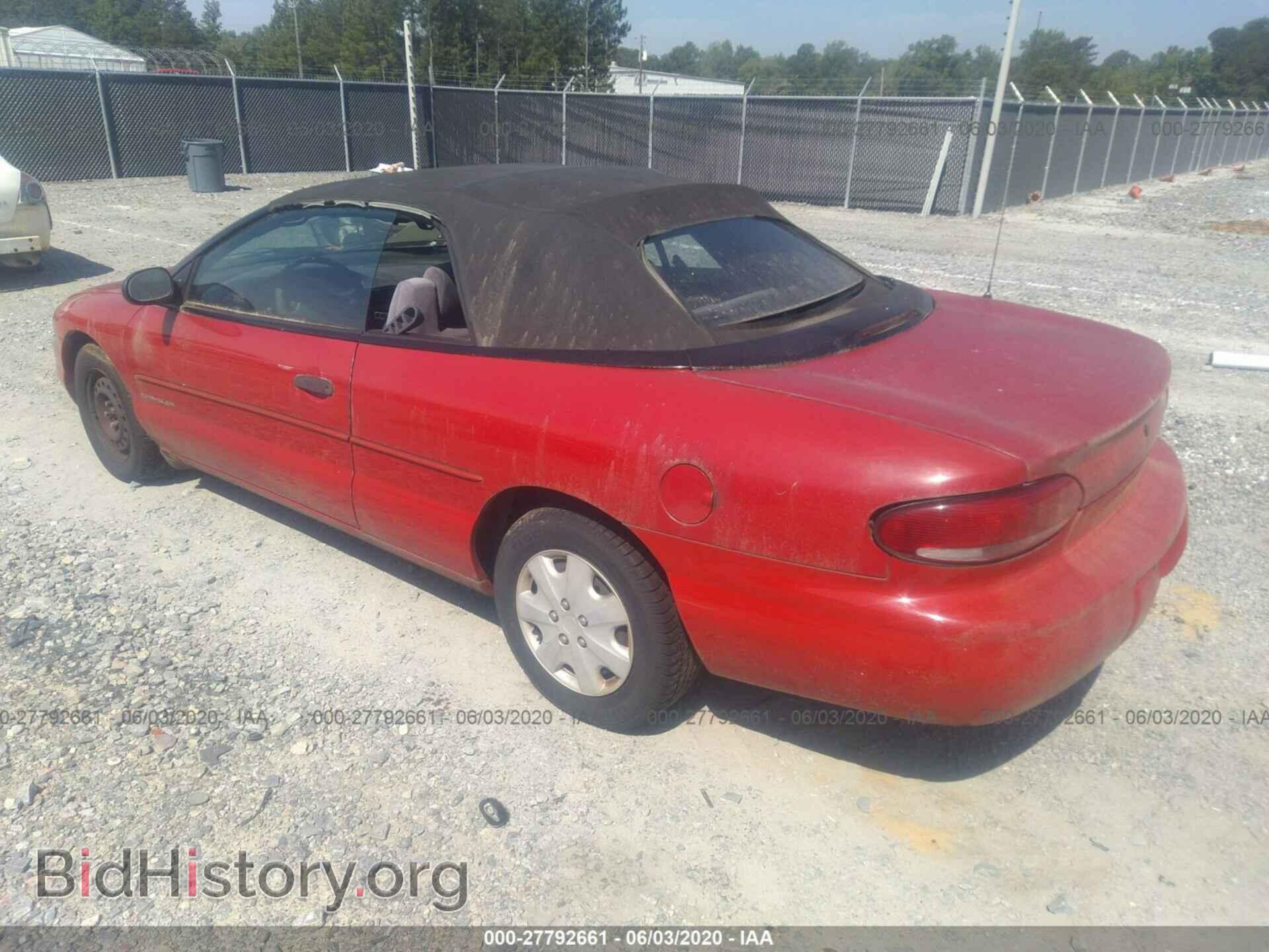 1998 CHRYSLER SEBRING - VIN: 3C3EL45H6WT318398 - Фото 3